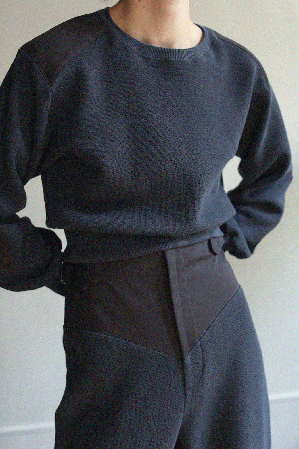 Organic cotton Switching Cropped P/O(ls21272T)