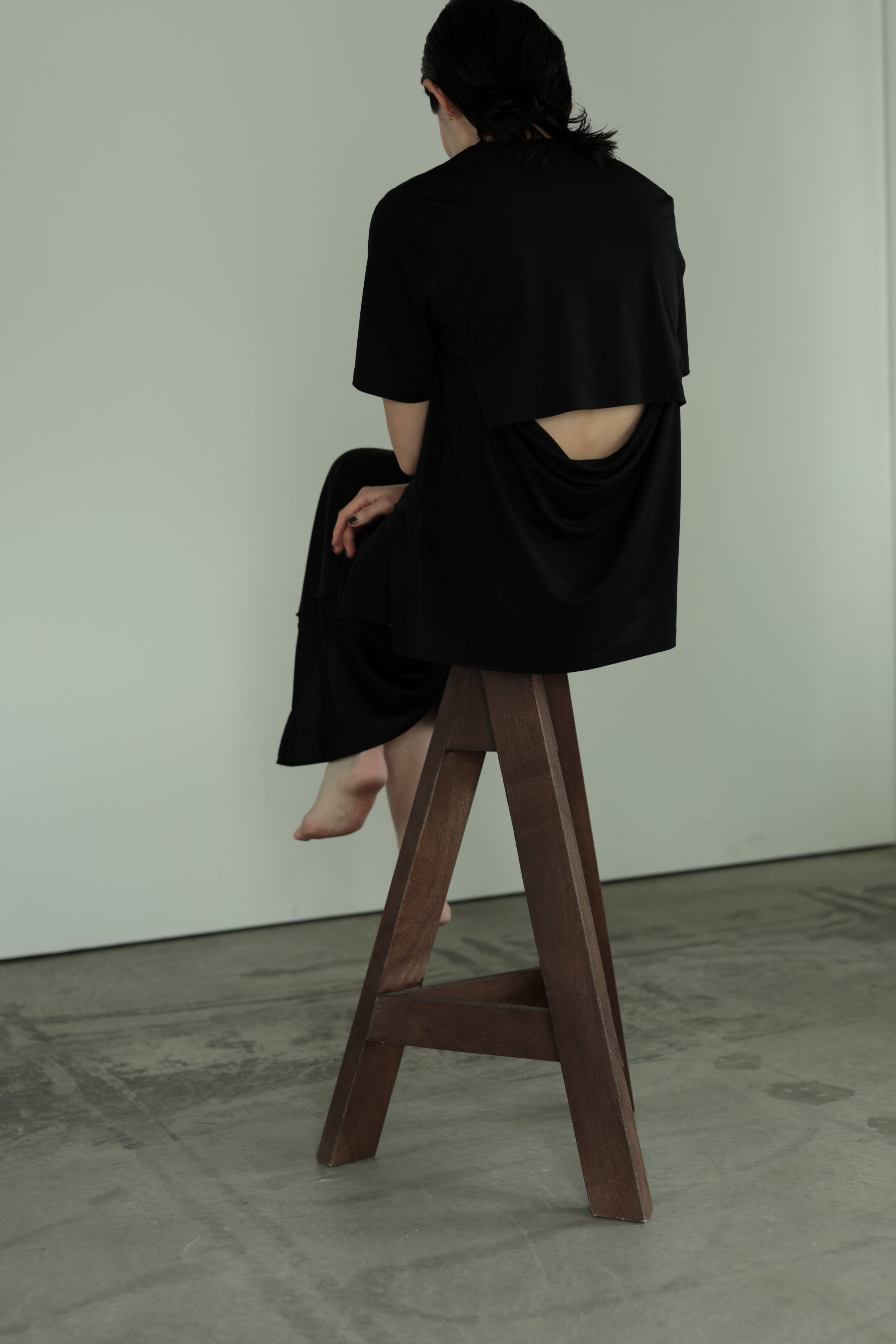 Drape Back Open Tops(ls32365T)
