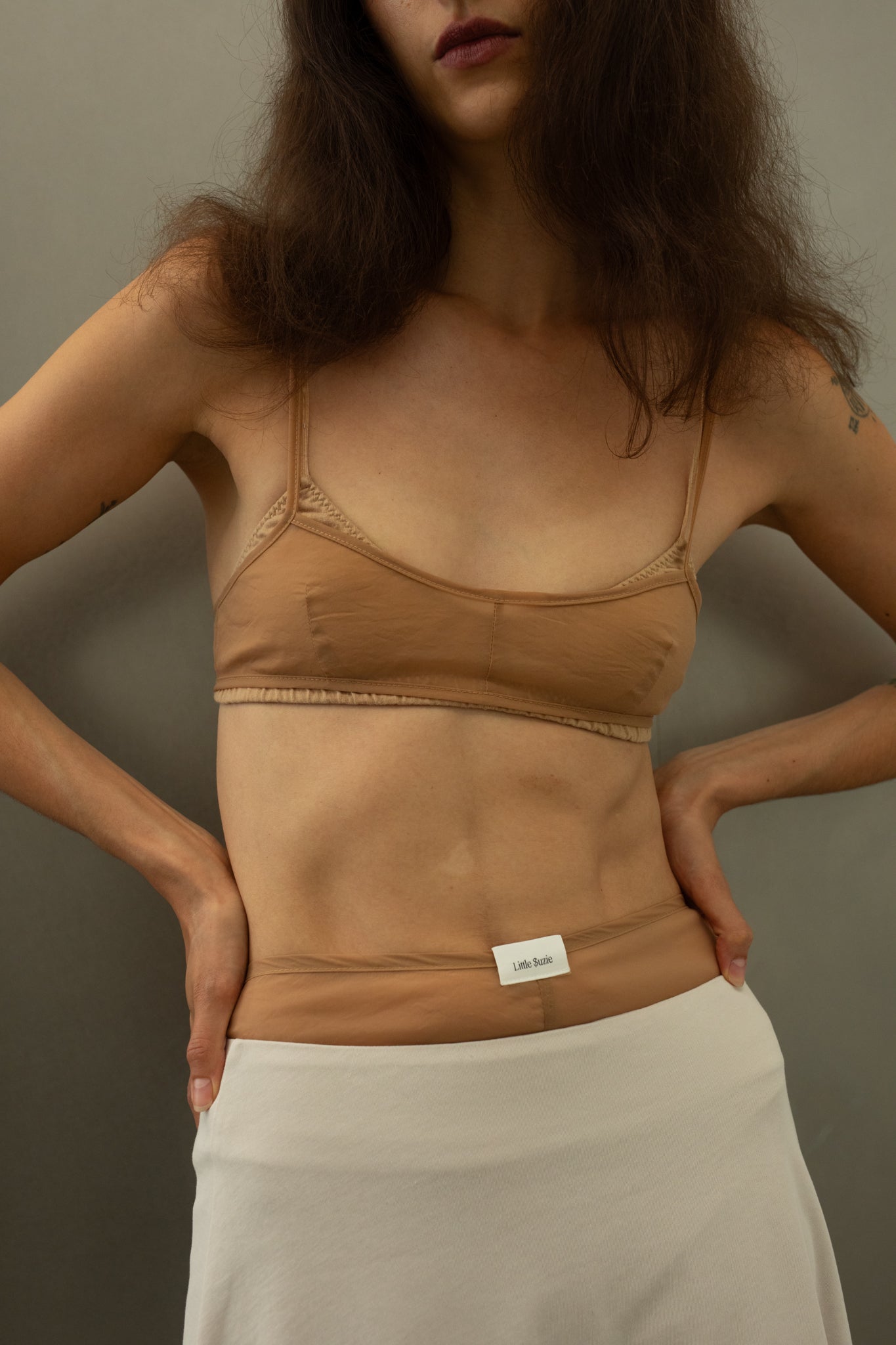 Skin PU See-through Bra(ls52508A)