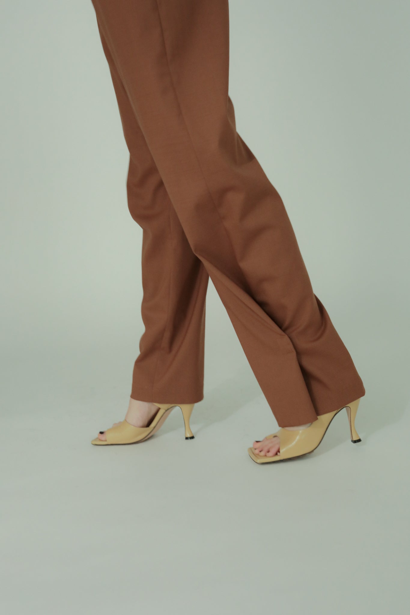 Wool Tropical 2Way Belted Trousers(ls34382P)