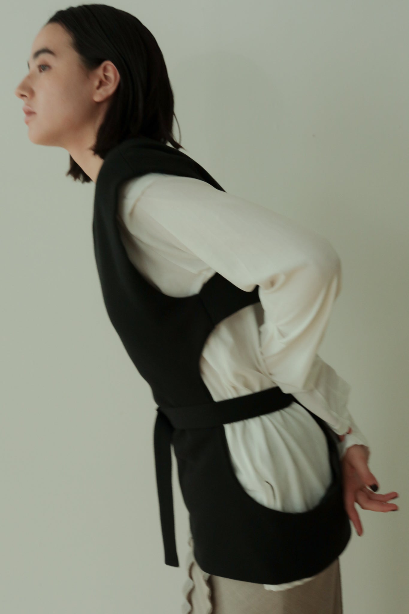 WV Mix Cut Out Padded Gilet(ls34402J)