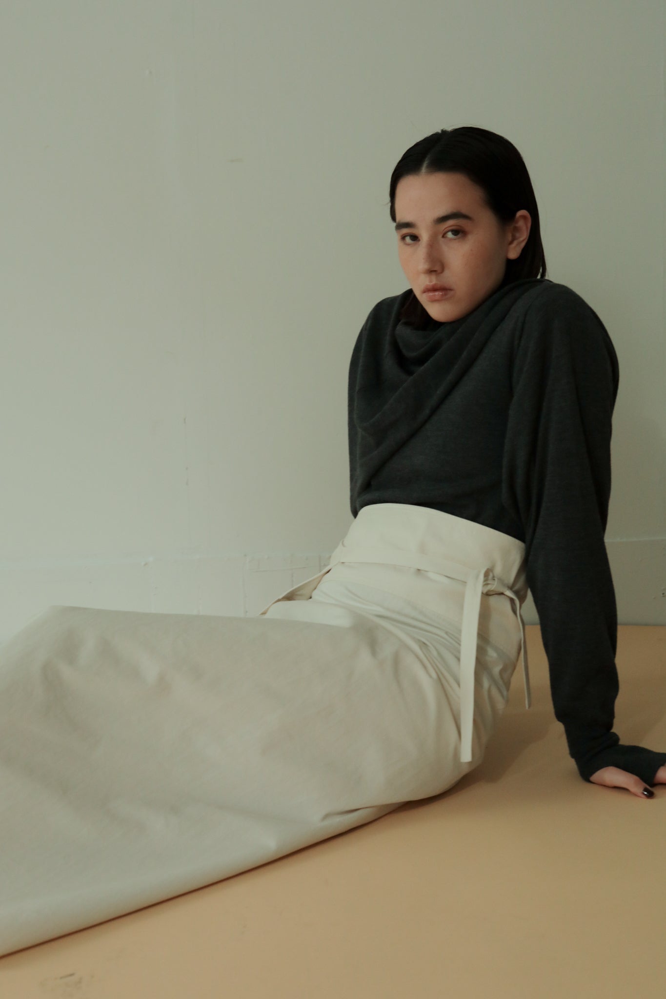 Extra Fine Merino Wool Sling Bolero(ls34395A)