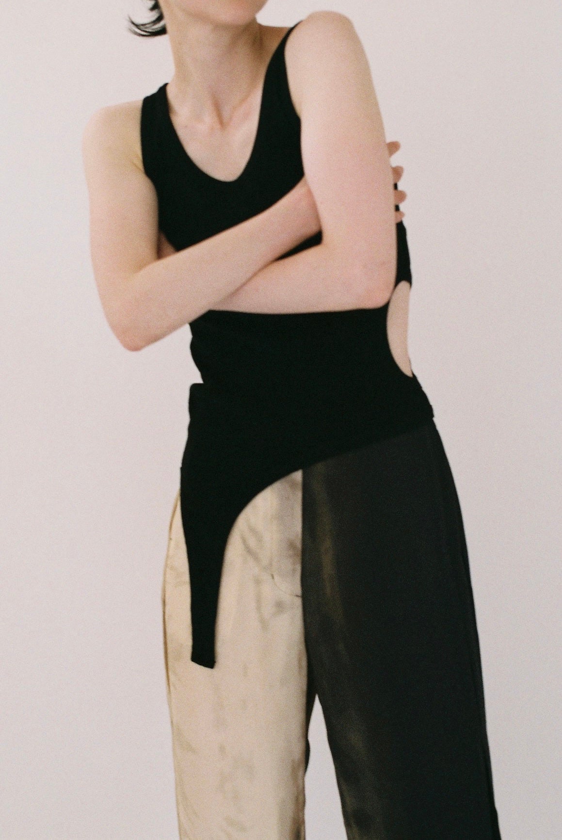 Gradation Print Tucked Side Easy Pants(ls32369P)