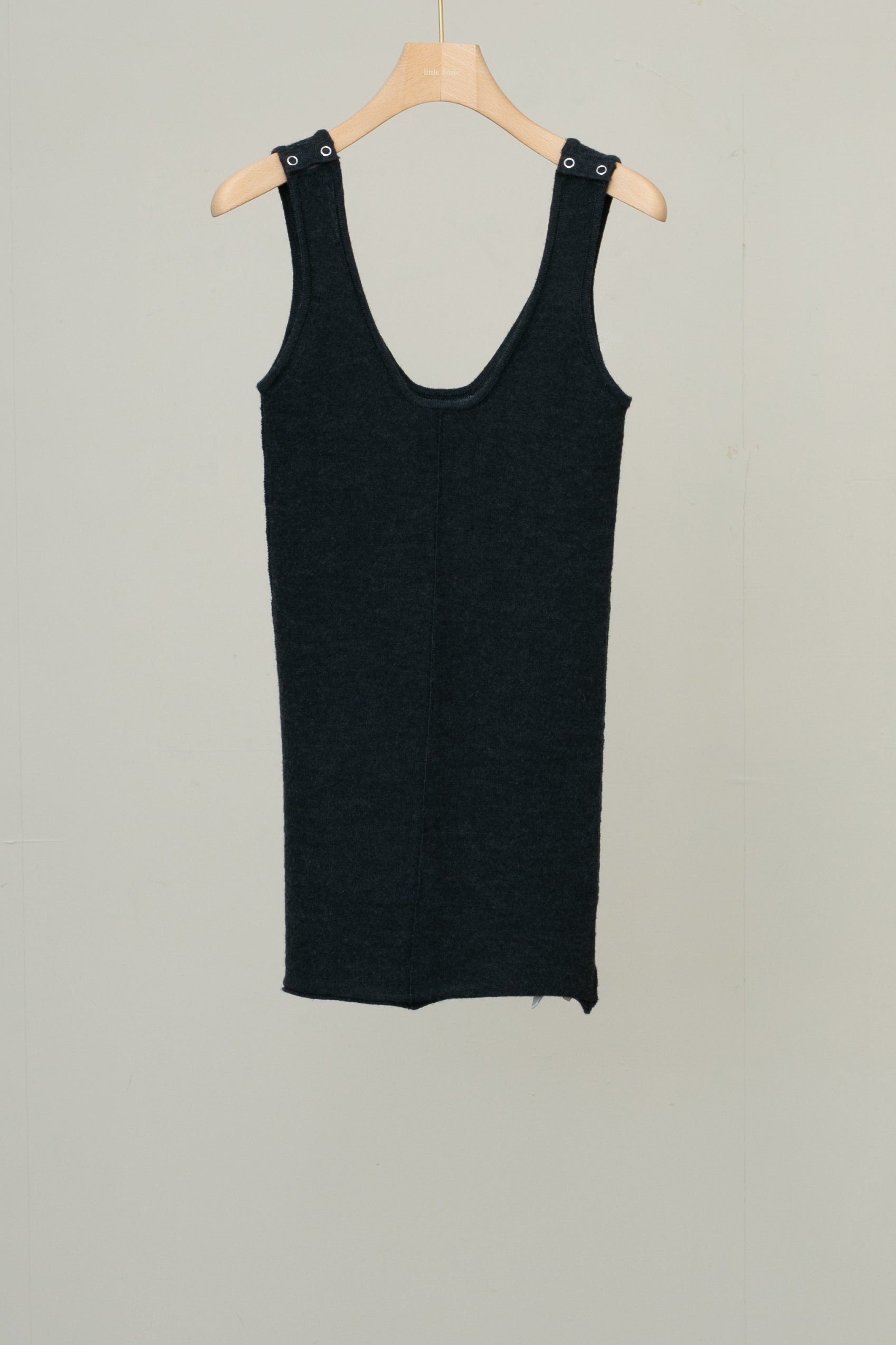 Extra Fine Merino Wool Knitted Tank(ls34392K)