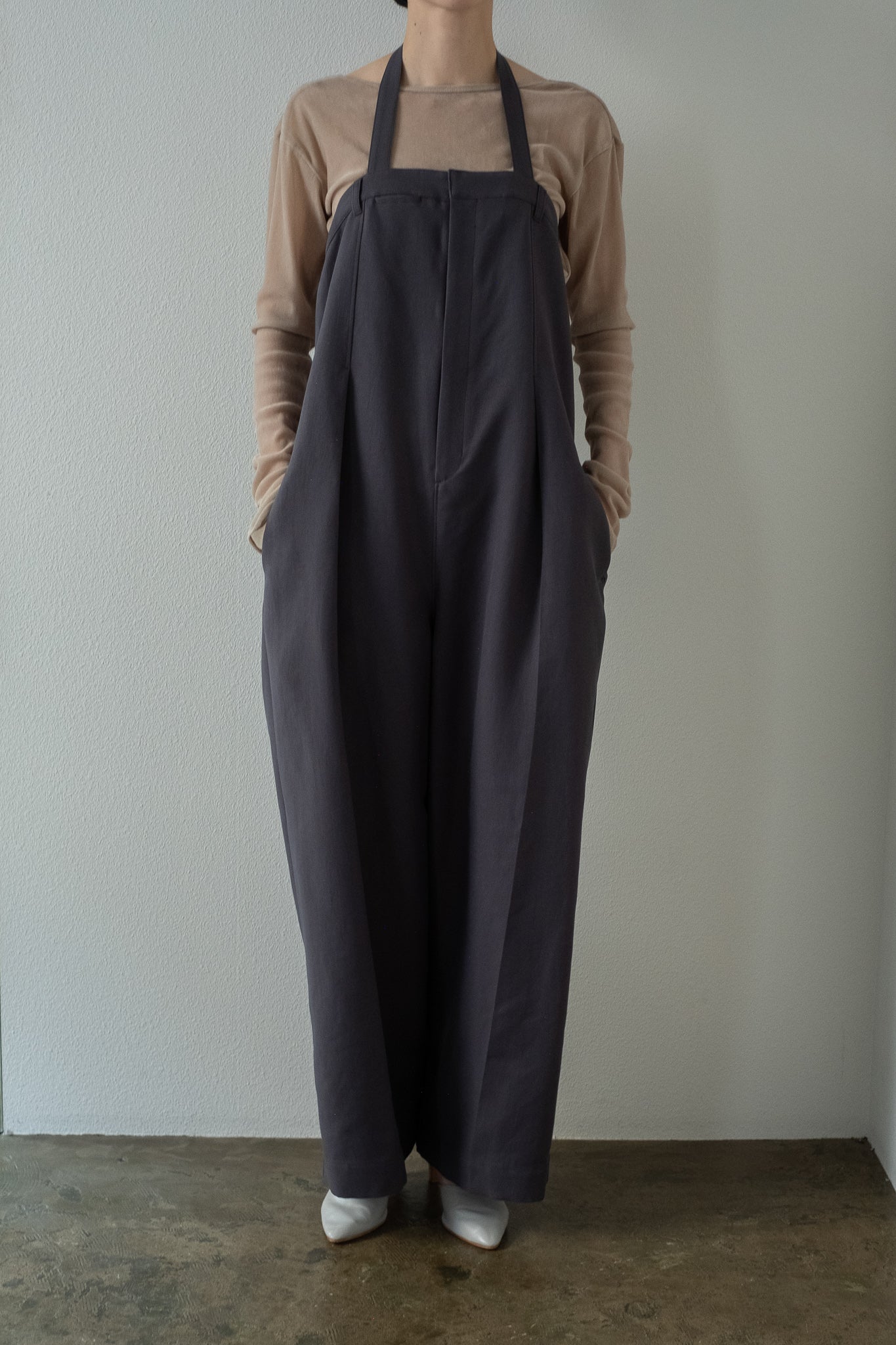 Wide Slacks Jumpsuit(ls34411P)