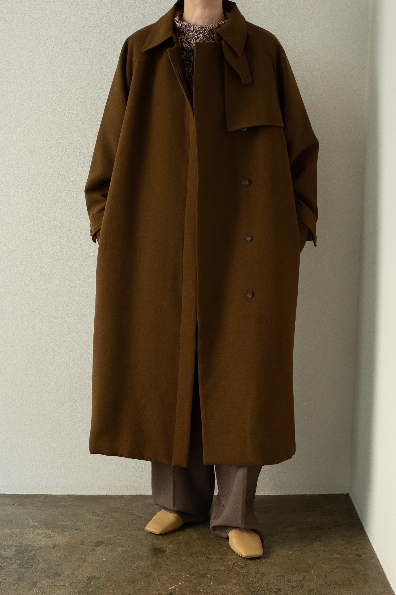 WV Mix Padded Trench Coat(ls34409J)