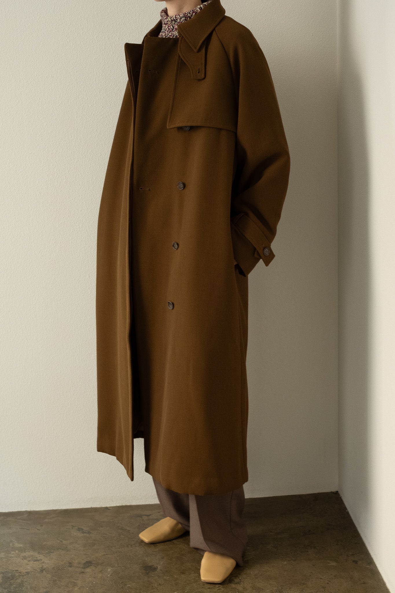 WV Mix Padded Trench Coat(ls34409J)