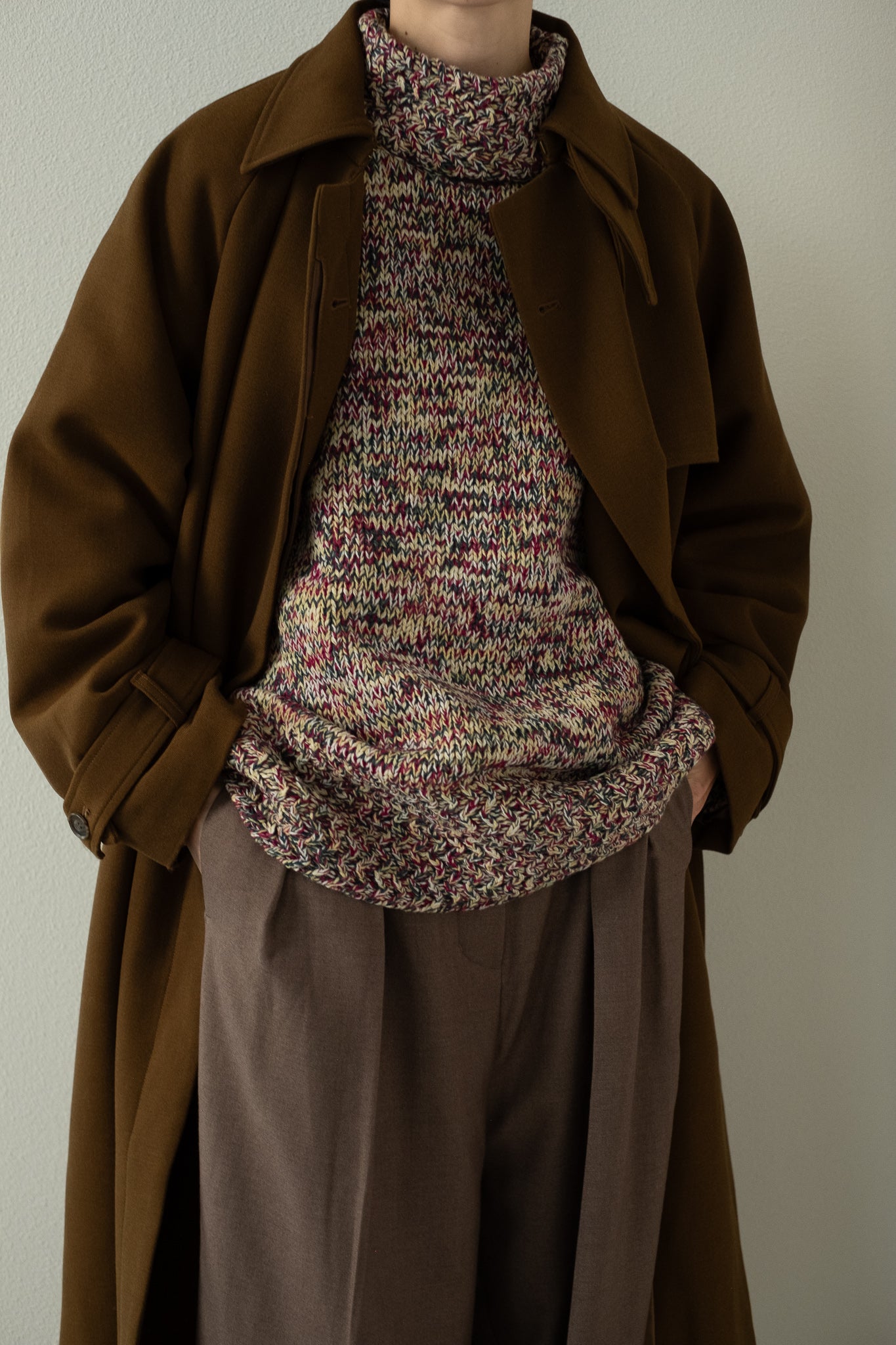 WV Mix Padded Trench Coat(ls34409J)