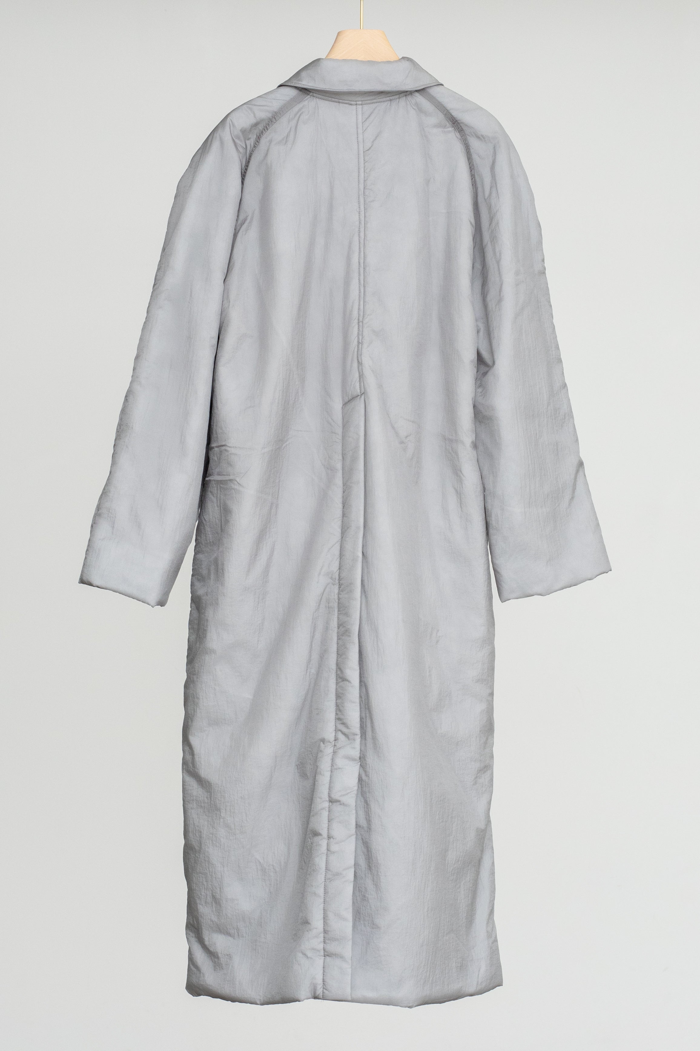 【Pre-order】Sheer Nylon Patted Long Coat (ls54535J)