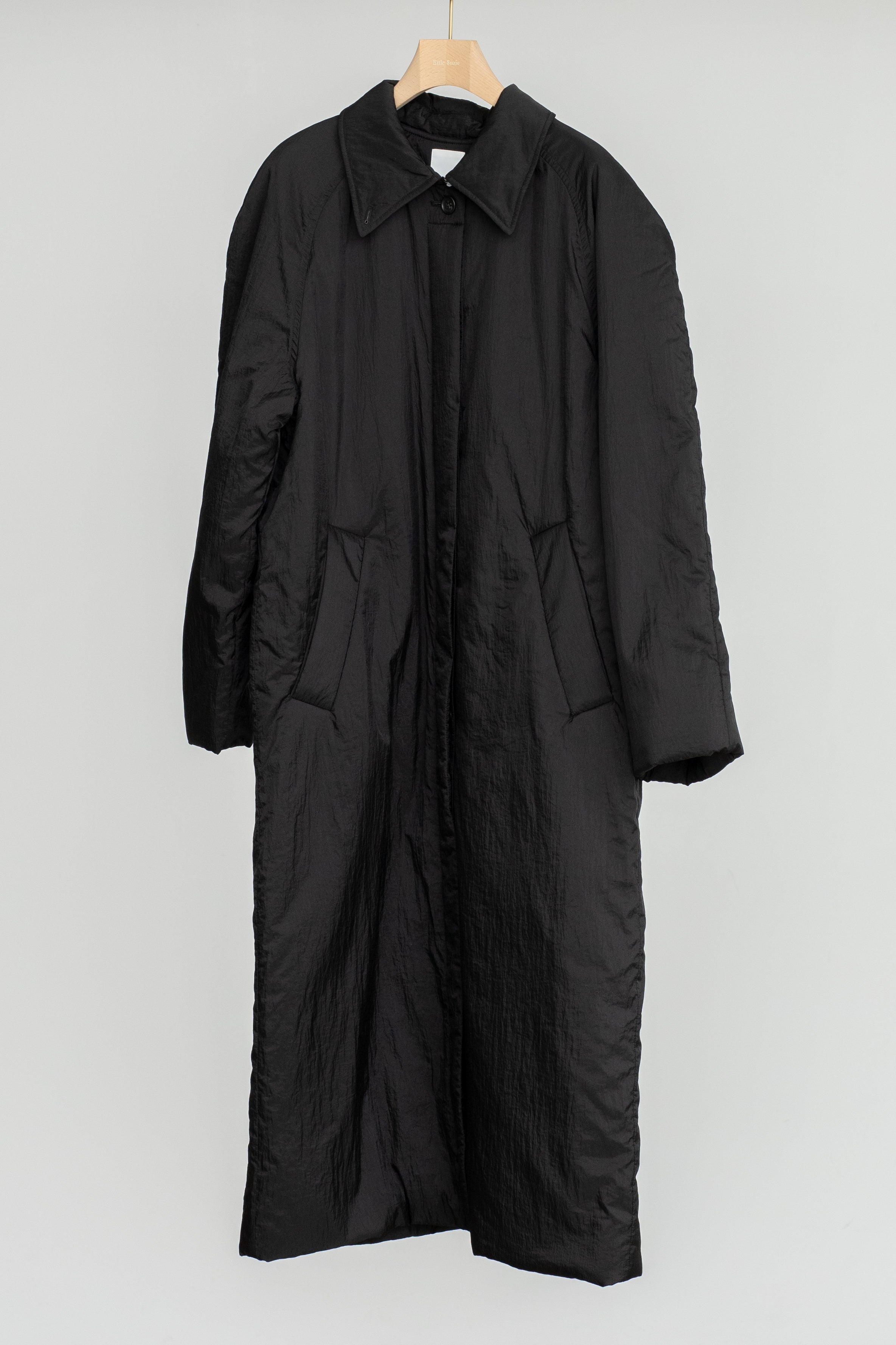 【Pre-order】Sheer Nylon Patted Long Coat (ls54535J)