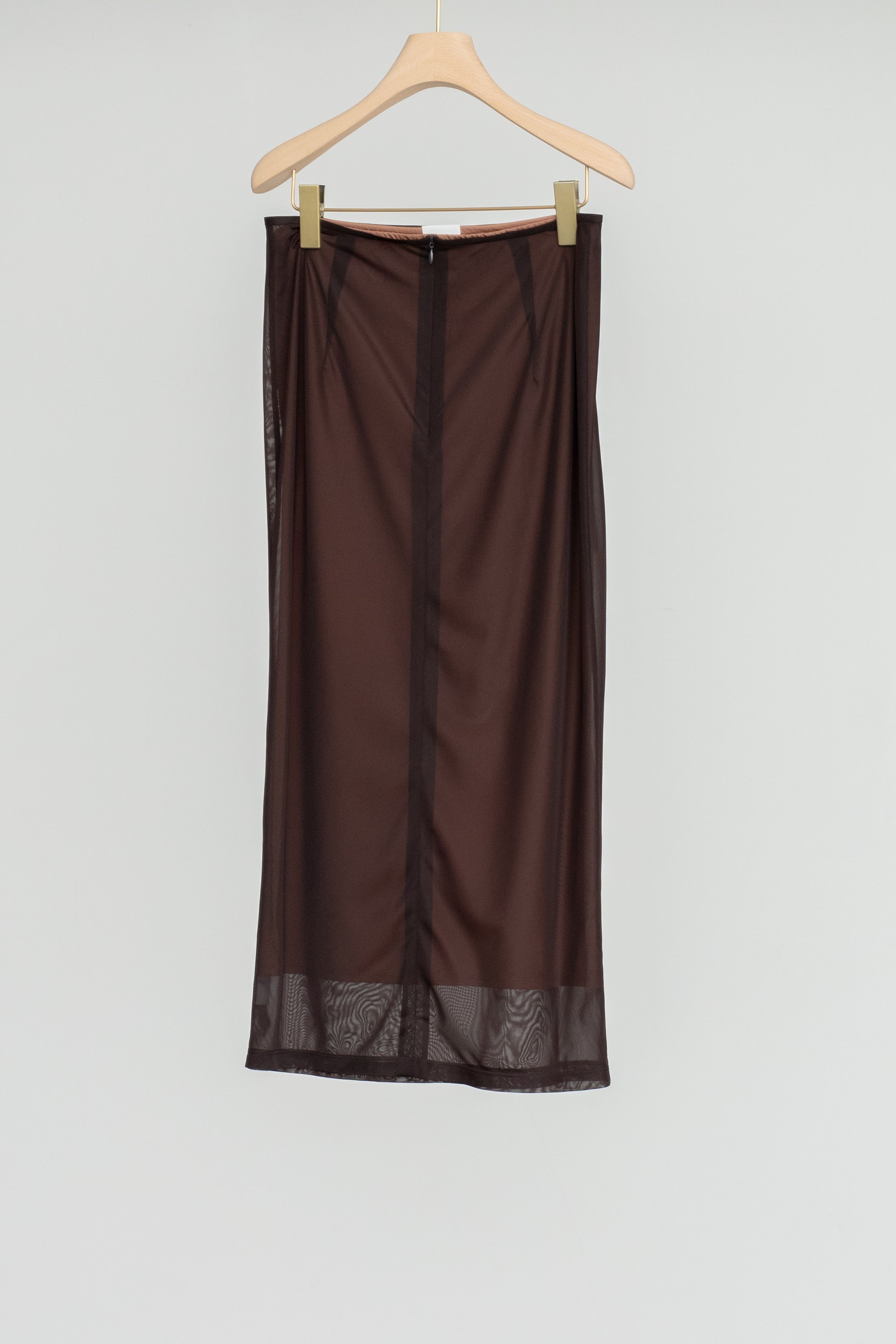 Sheer Tricot Skirt With Inner (ls54547S)