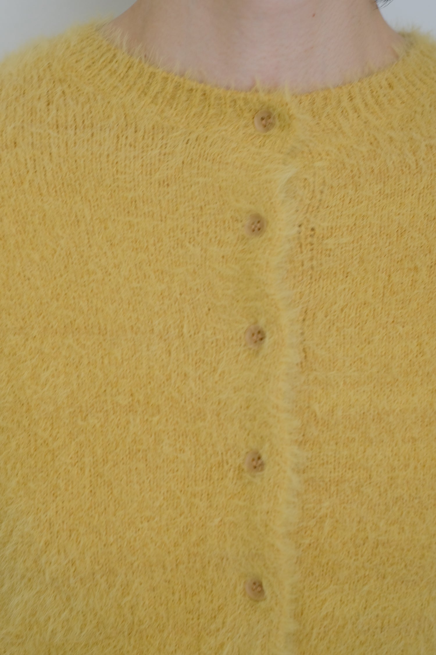 Nylon Fur Knit Cardigan (ls54531K)