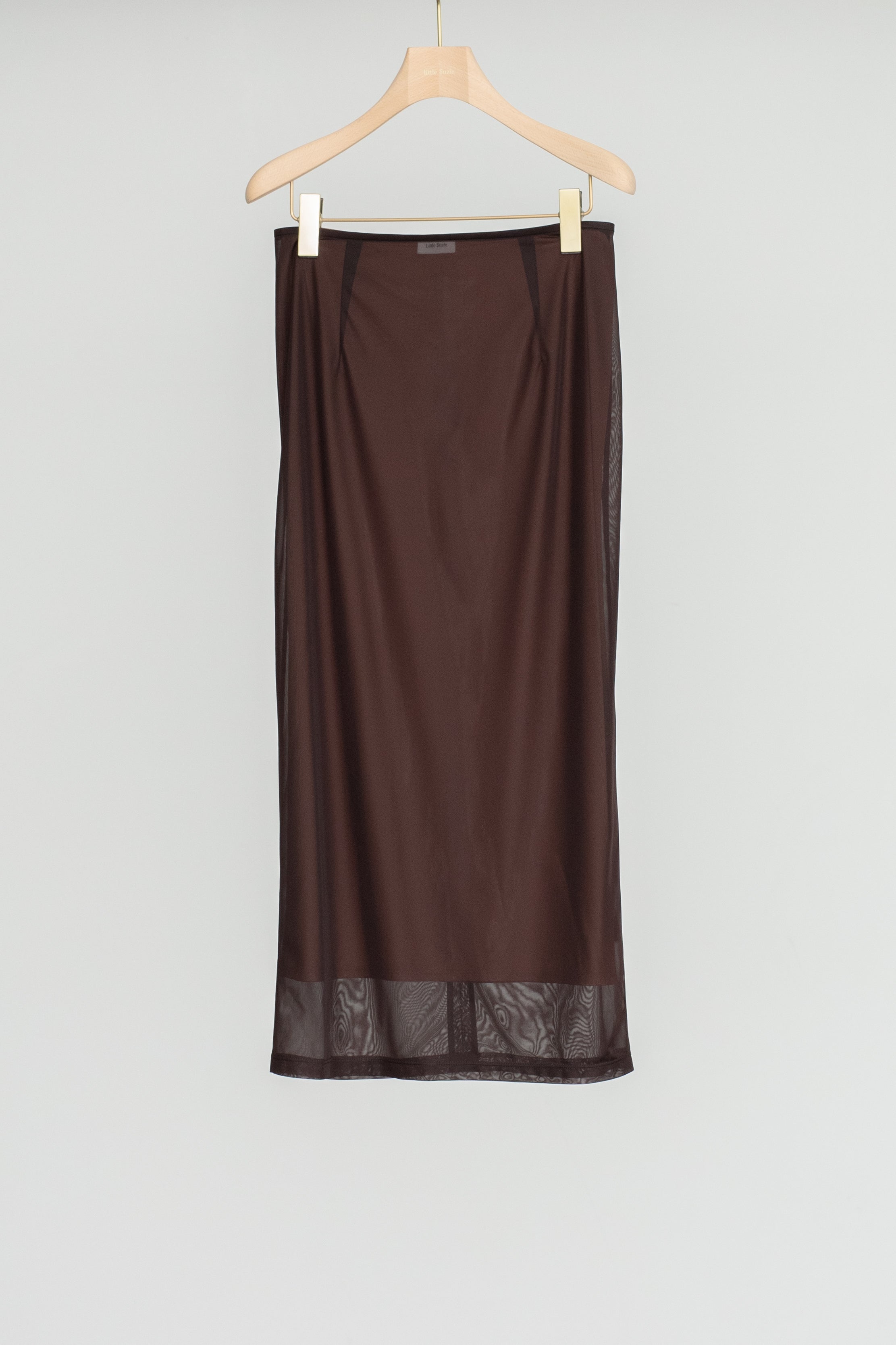 Sheer Tricot Skirt With Inner (ls54547S)