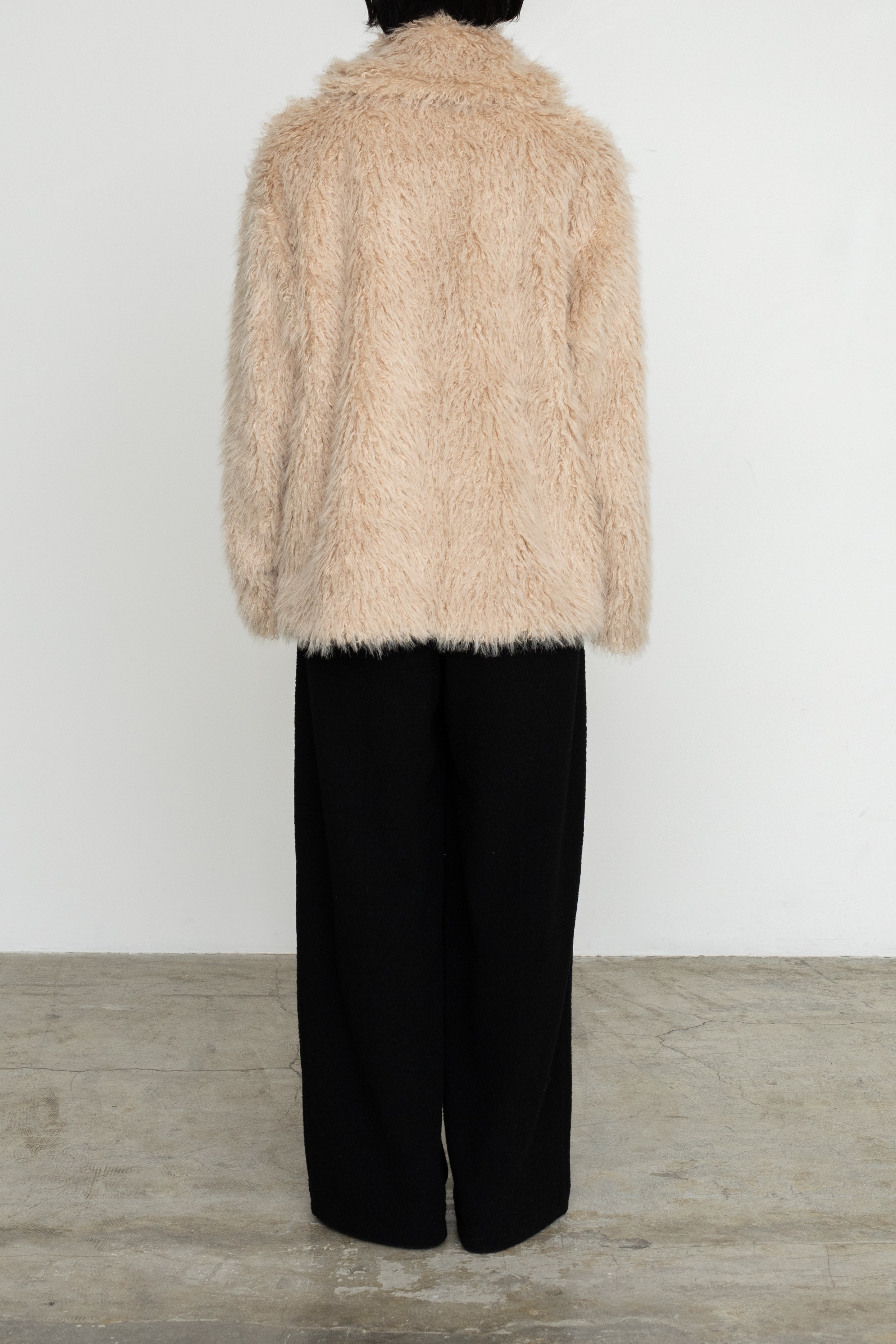 【Pre-order】Eco Fur Snap Front Jacket (ls54536J)