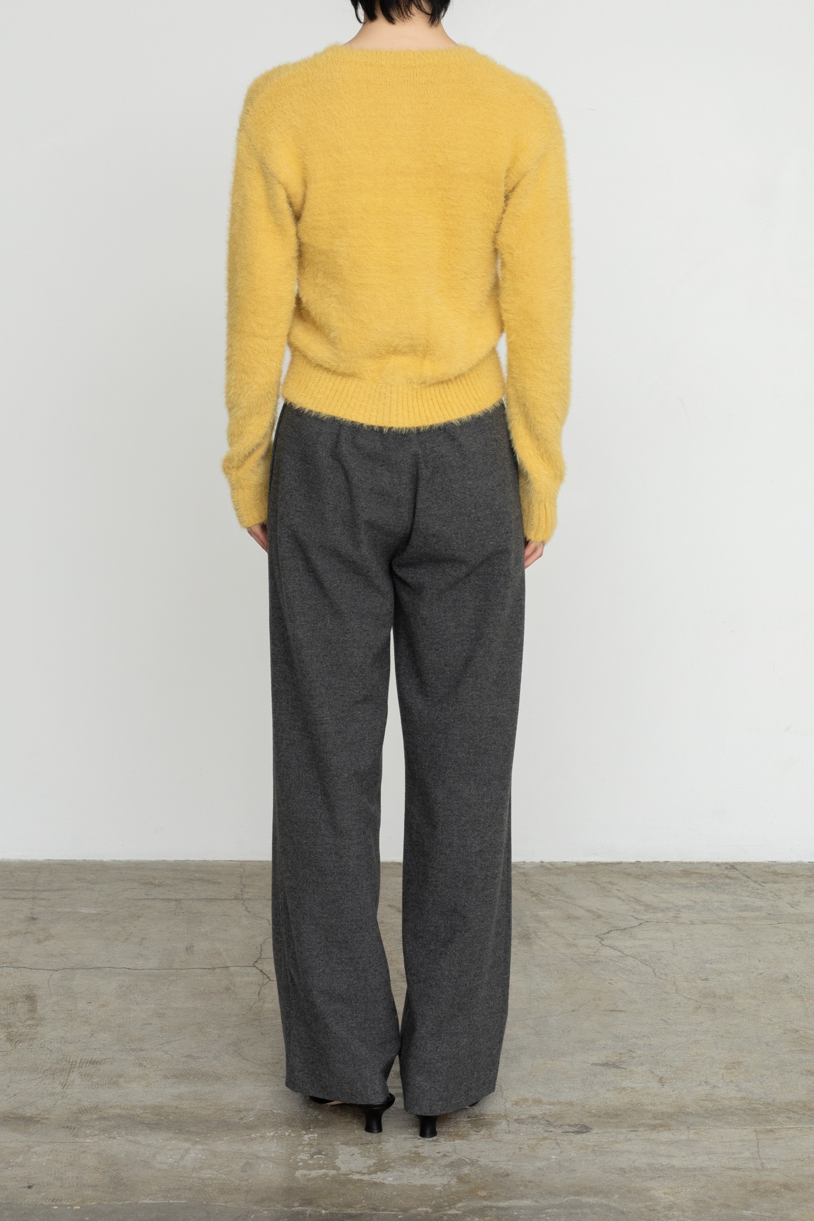 Nylon Fur Knit Cardigan (ls54531K)