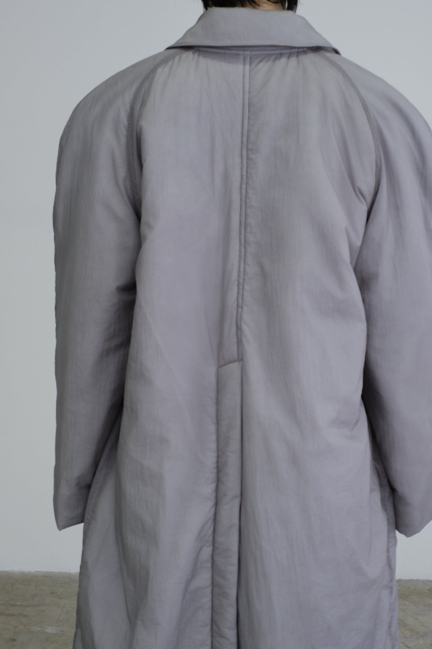 【Pre-order】Sheer Nylon Patted Long Coat (ls54535J)