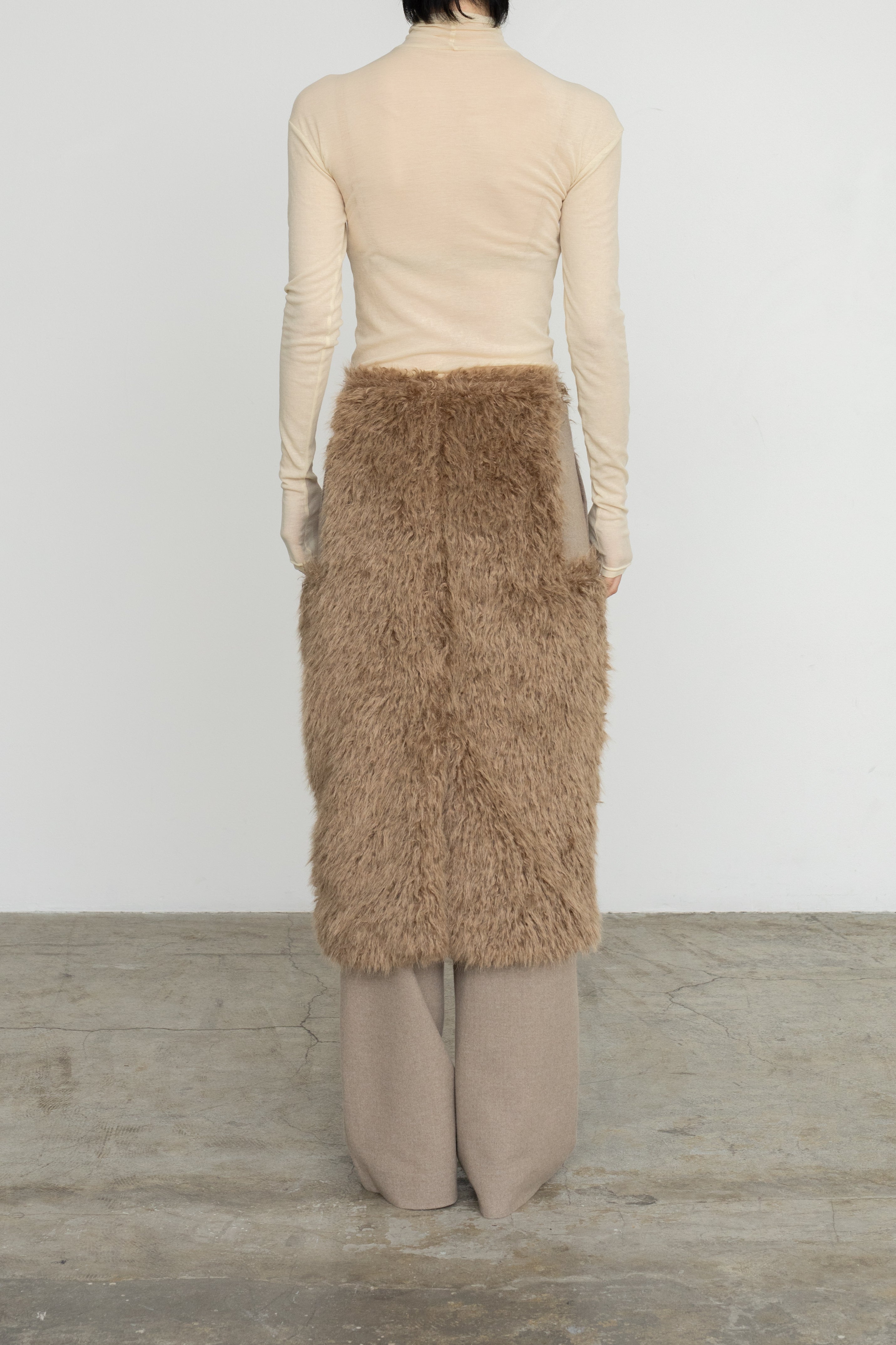 Sheer Fries Turtleneck Top (ls54551T)