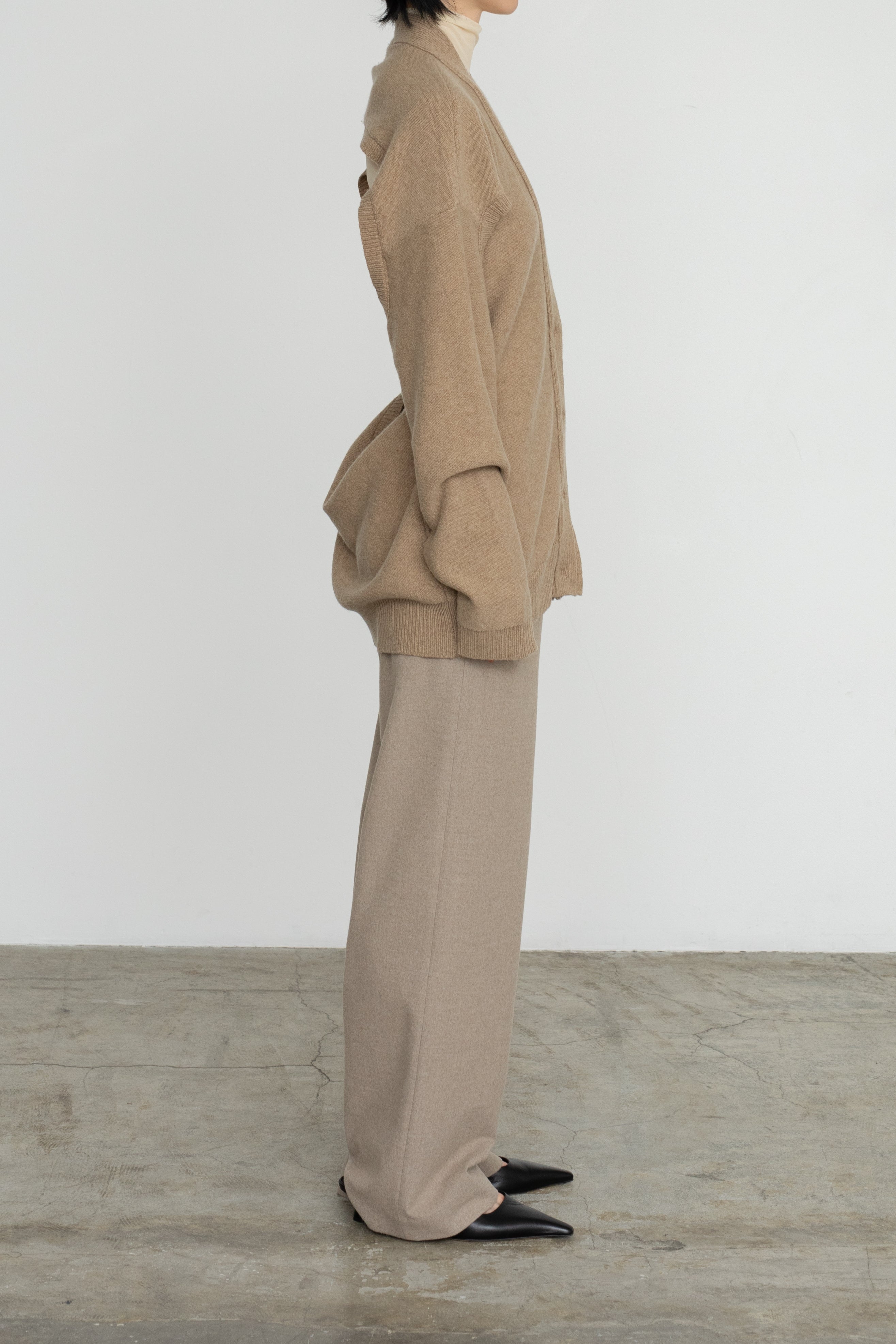 Velvet Peach TR Wide Straight Trousers (ls54550P)