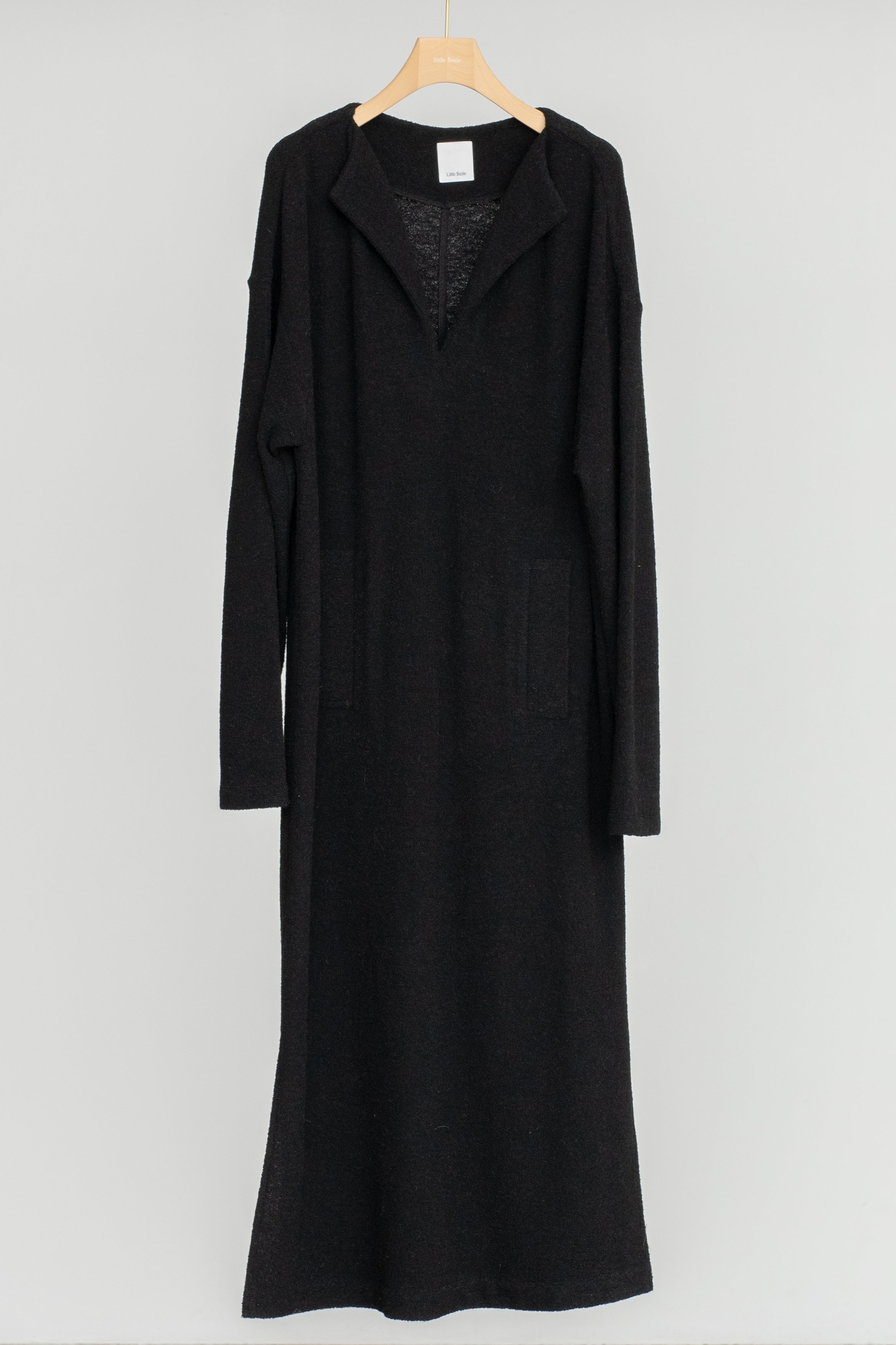 Wool Boucle Keyneck Dress (ls54554D)