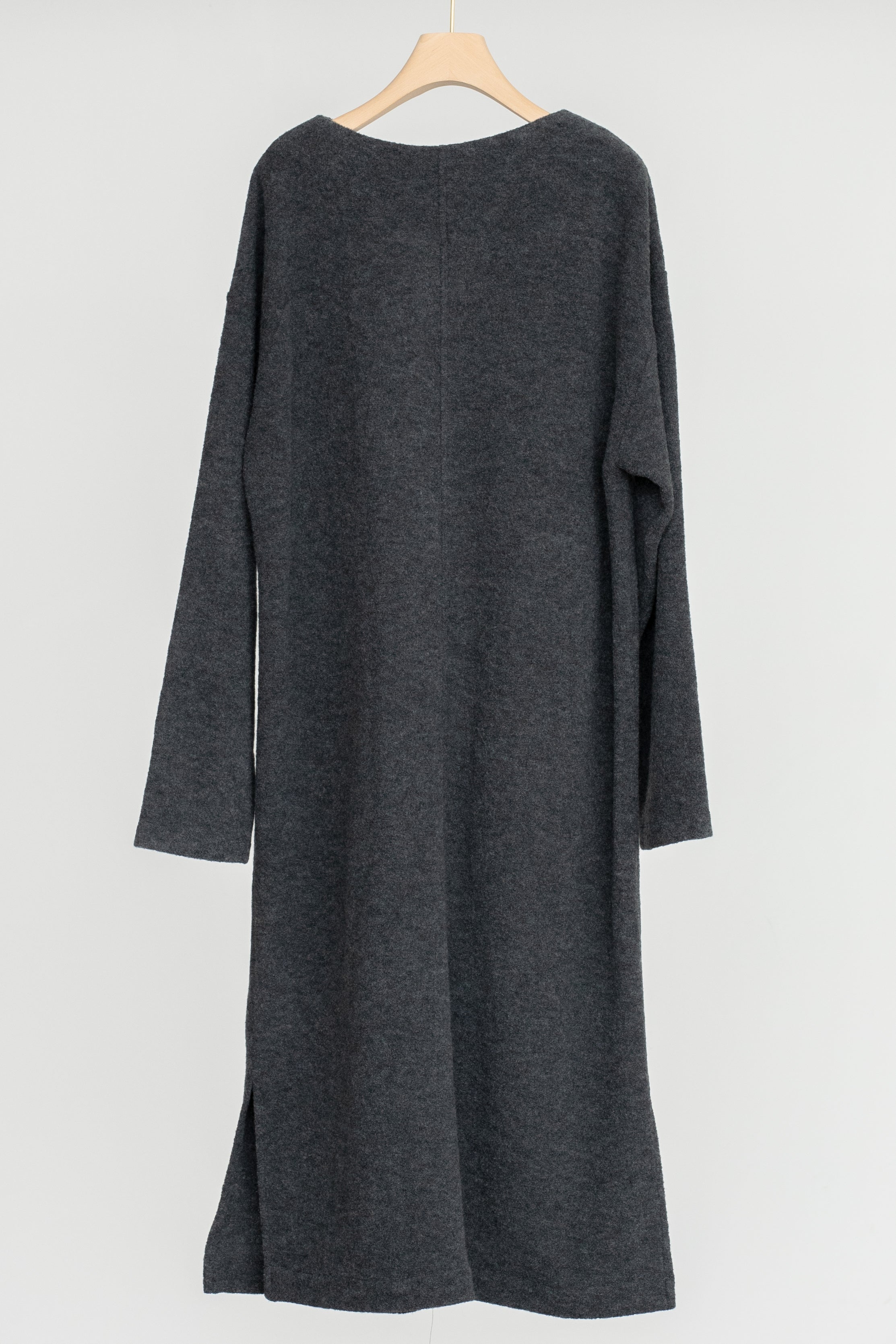Wool Boucle Keyneck Dress (ls54554D)