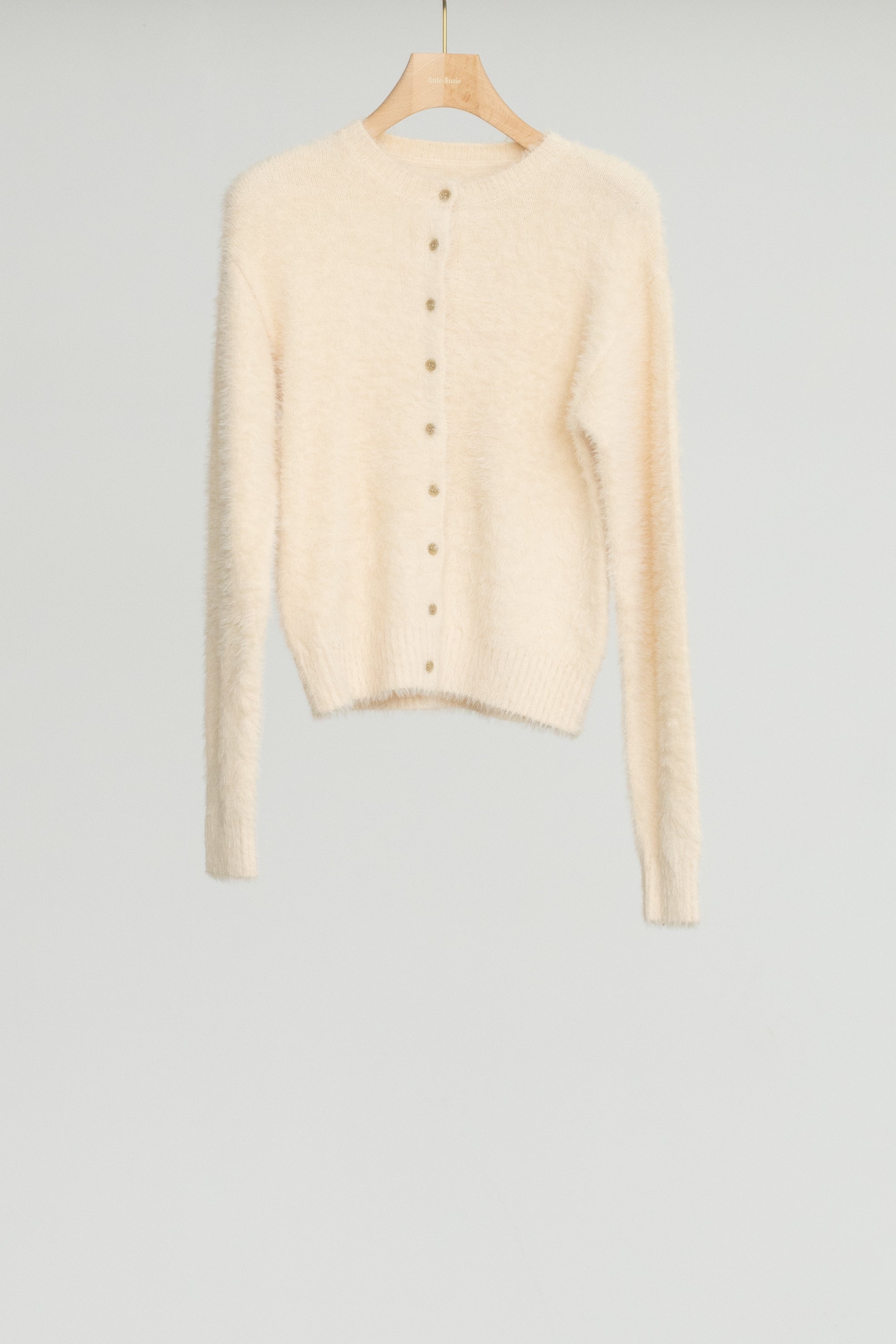 Nylon Fur Knit Cardigan (ls54531K)
