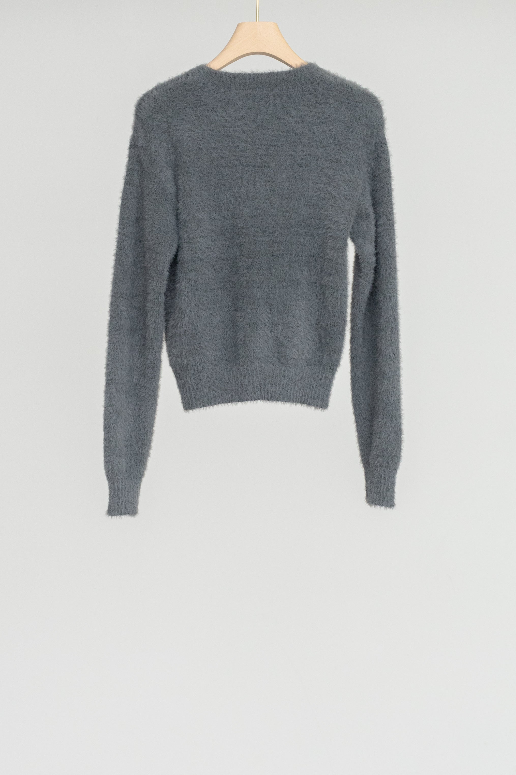 Nylon Fur Knit Cardigan (ls54531K)