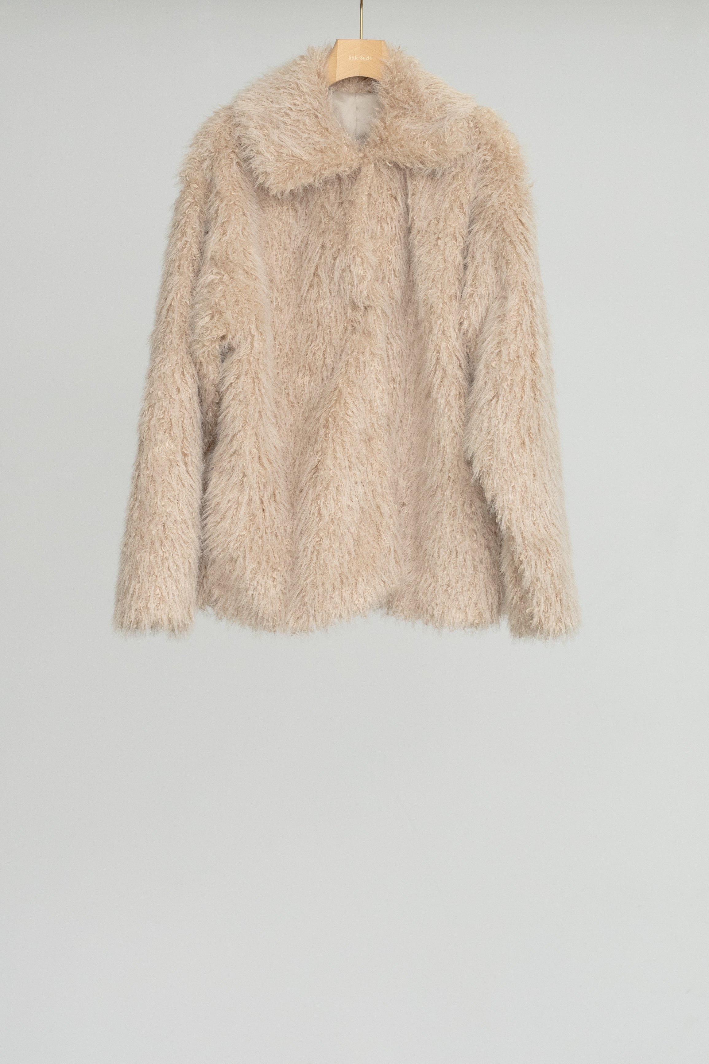 Eco Fur Snap Front Jacket (ls54536J)
