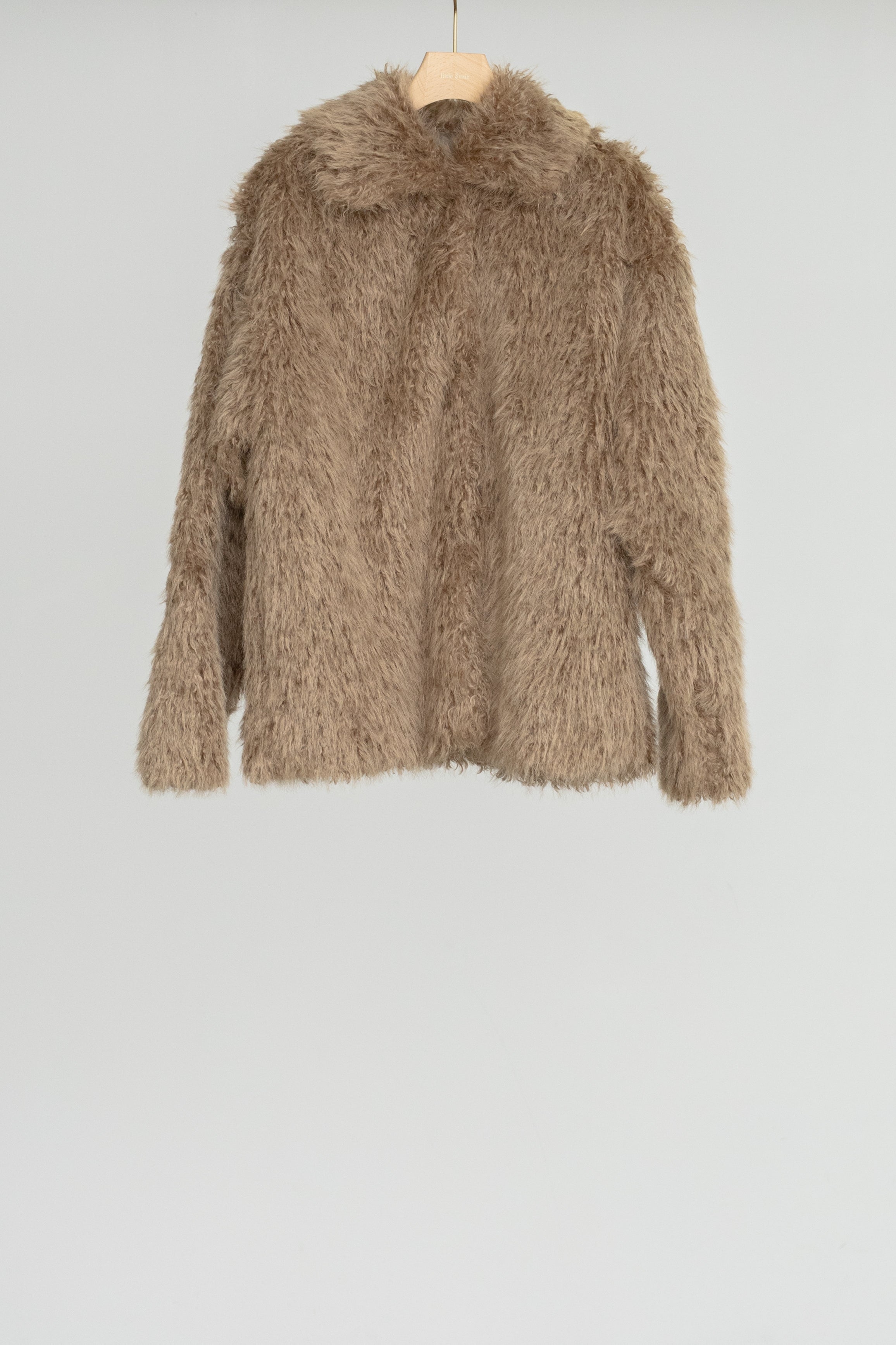 【Pre-order】Eco Fur Snap Front Jacket (ls54536J)