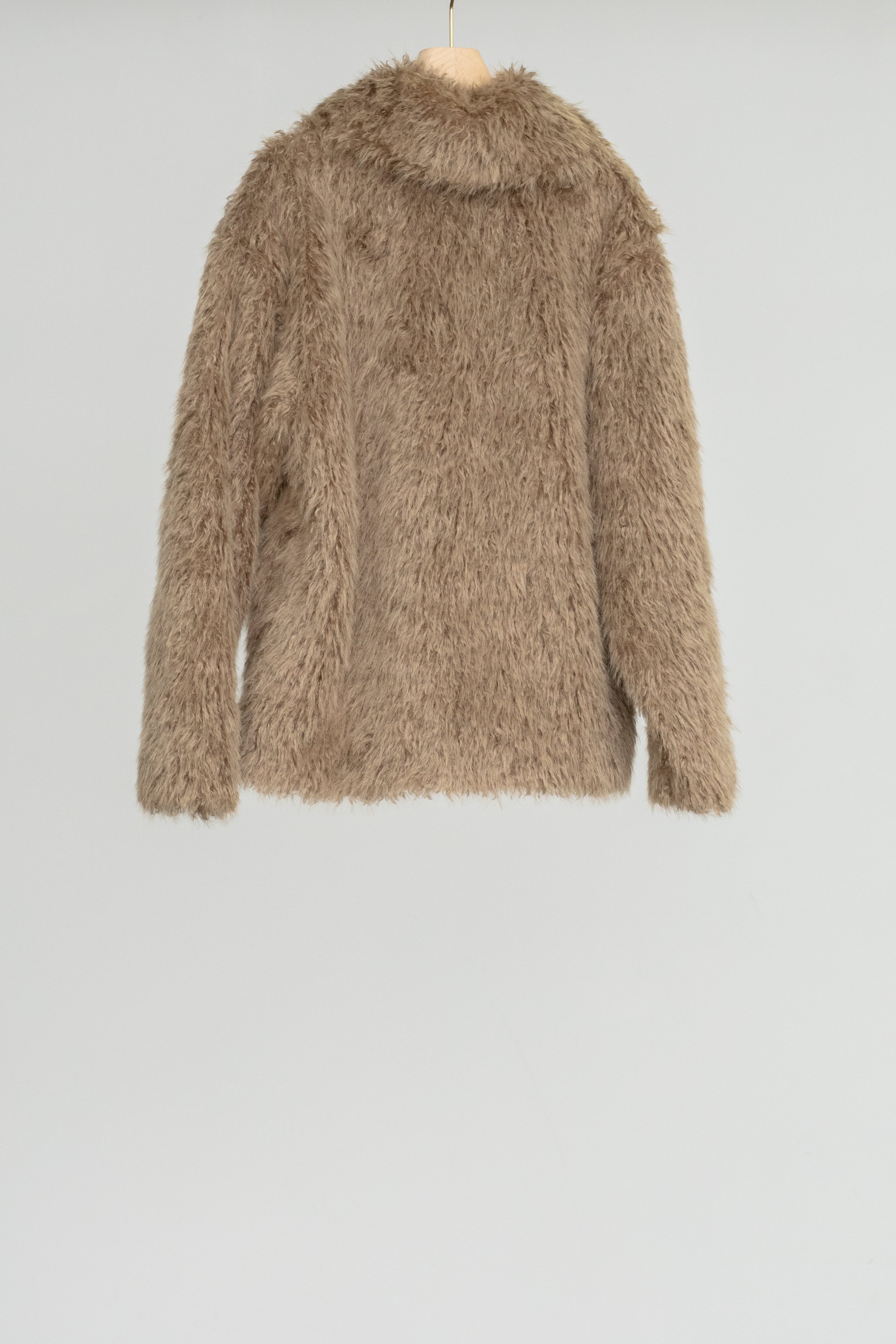 Eco Fur Snap Front Jacket (ls54536J)