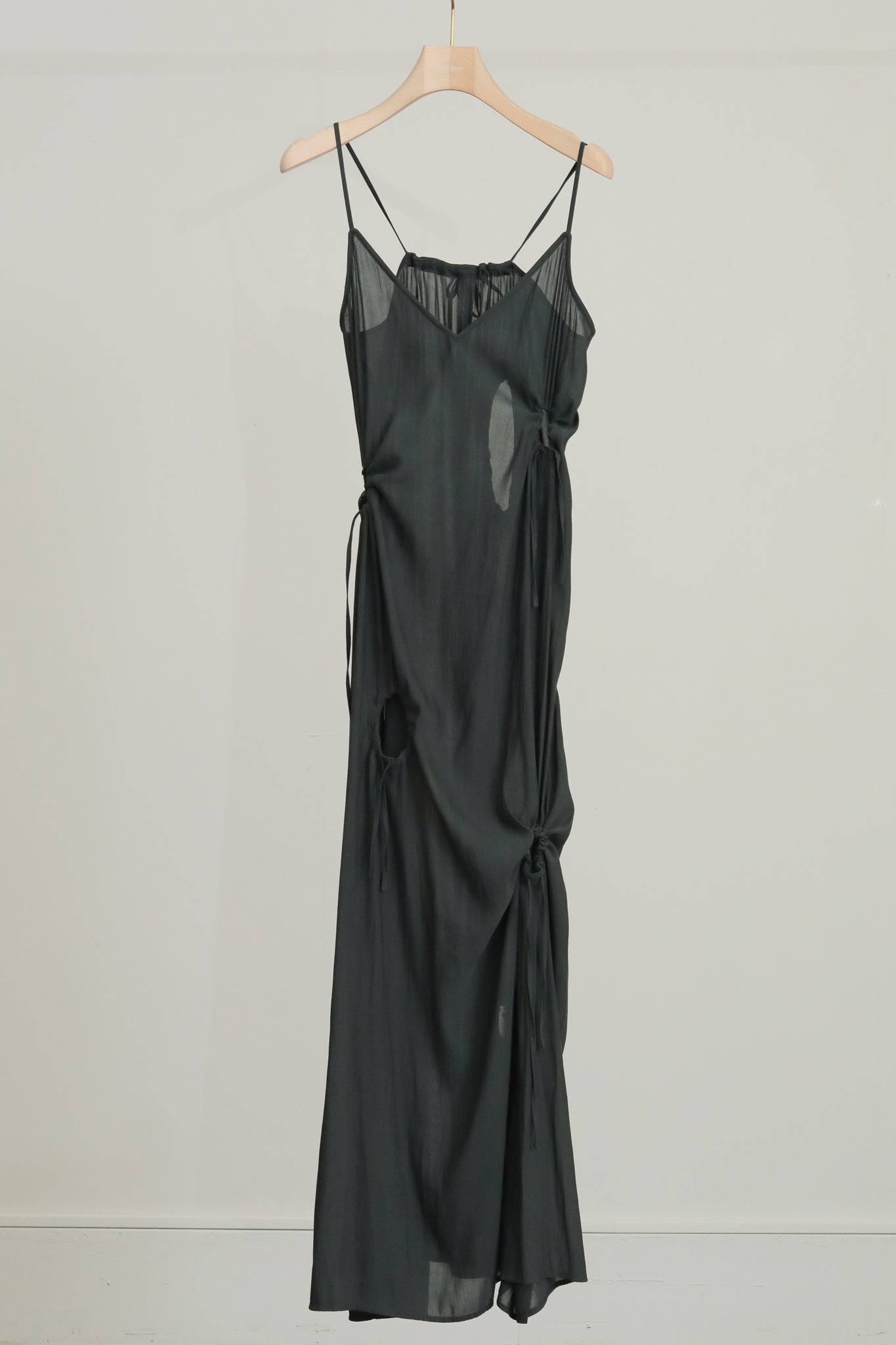 Dry Georgette 抽绳吊带连衣裙(ls52516D)