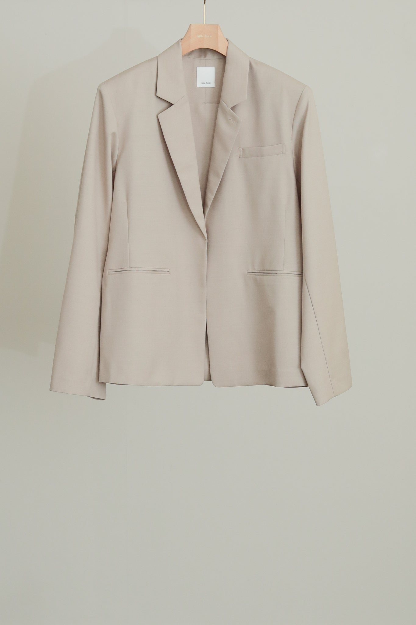 Wool Mix Back Open Summer Jacket(ls52505J)