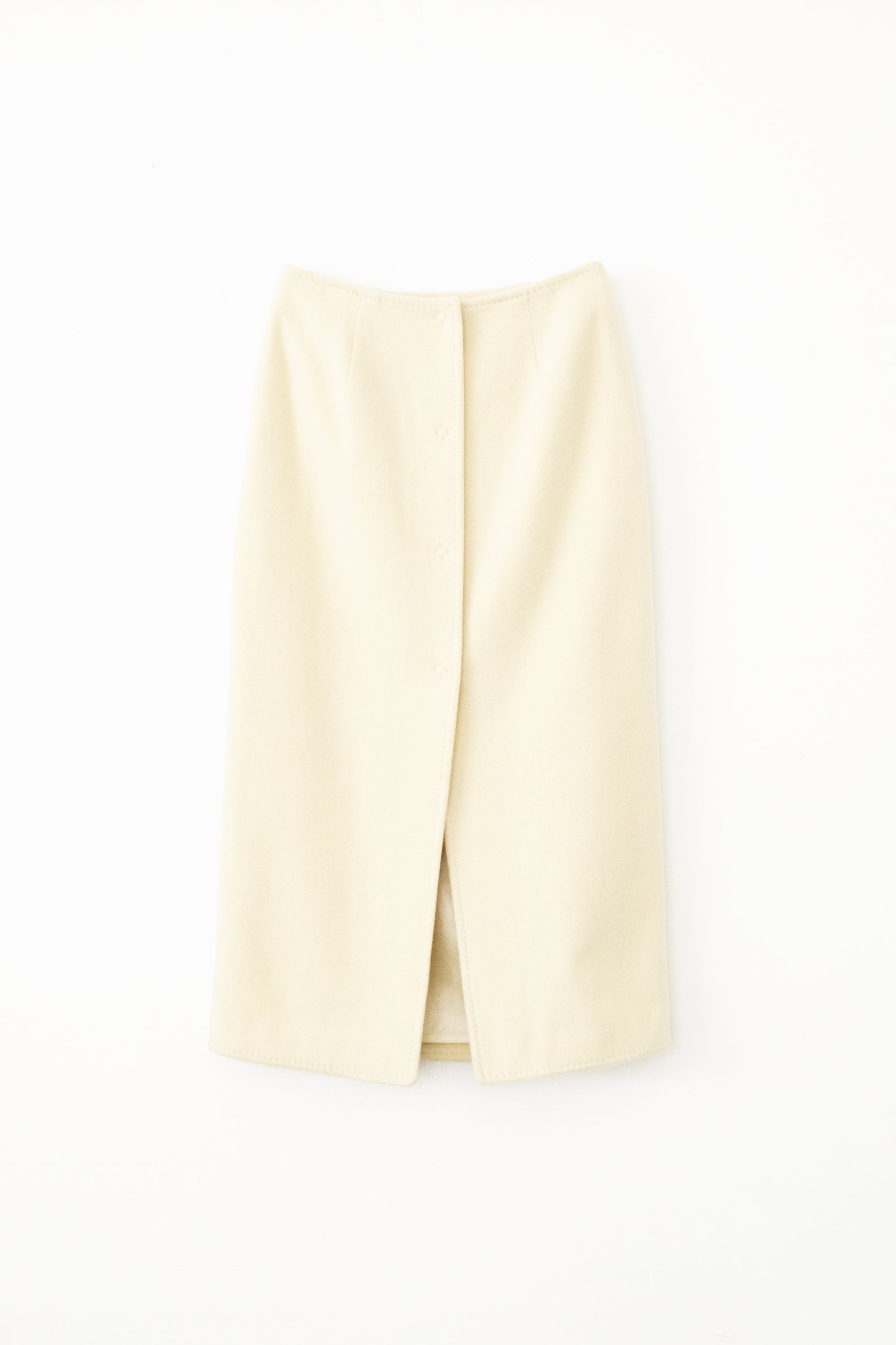 【展示会/後】Recycled Wool Nylon Wrapped Skirt (ls64603S) ¥37,400-