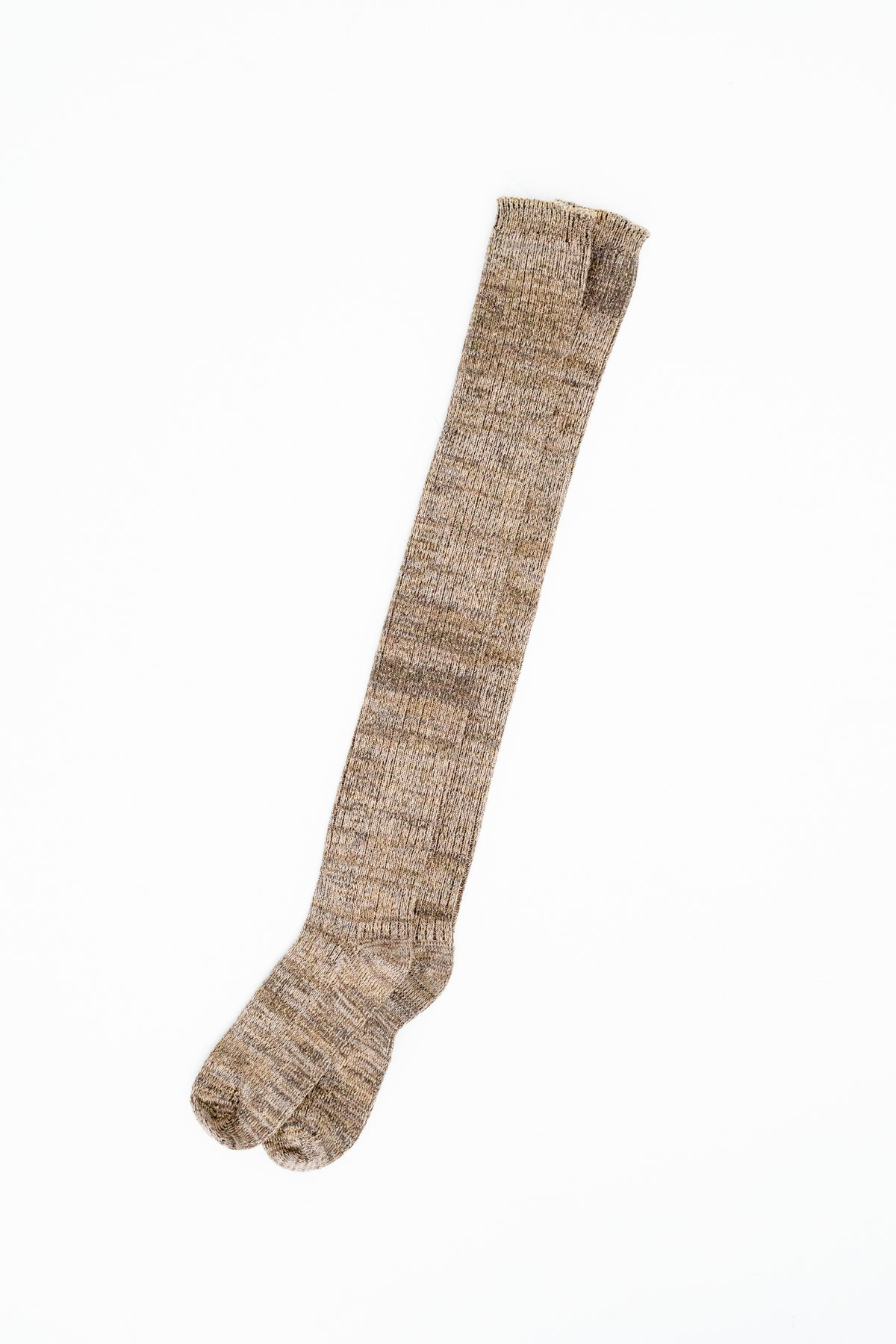 【展示会/後】Cotton 5color Marled Rib Over Knee Socks (ls64608A) ¥14,300-