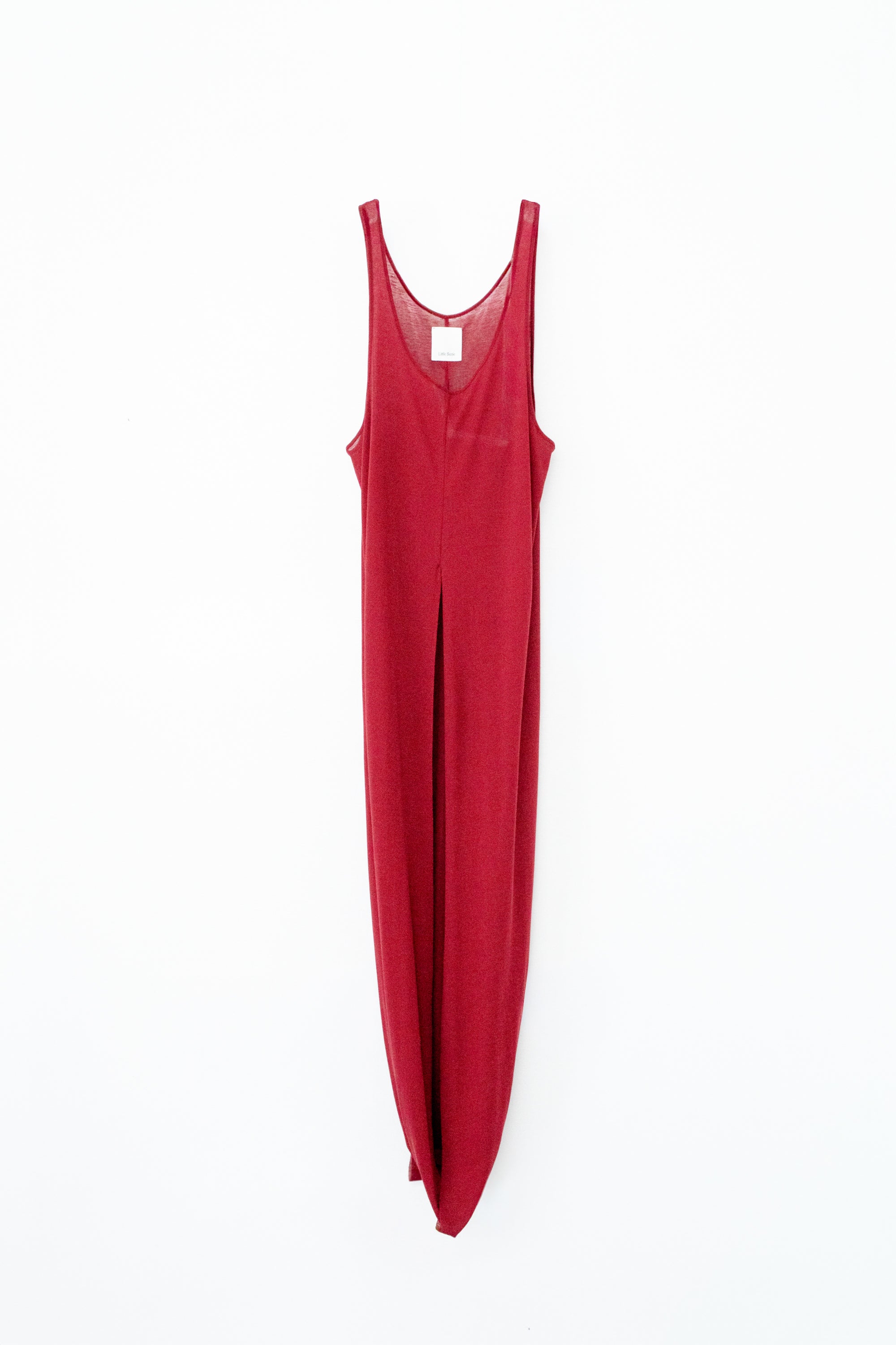 Sheer Fraise Flip Over Tank Dress(ls64596D)