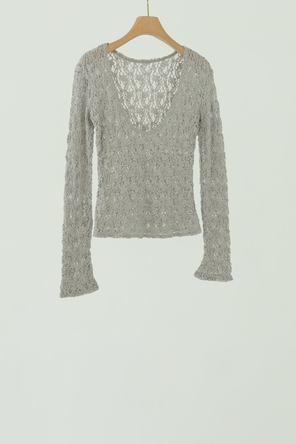 【展示会/後】Cotton Shrink Lace 2way Top (ls62580T) ¥18,700-
