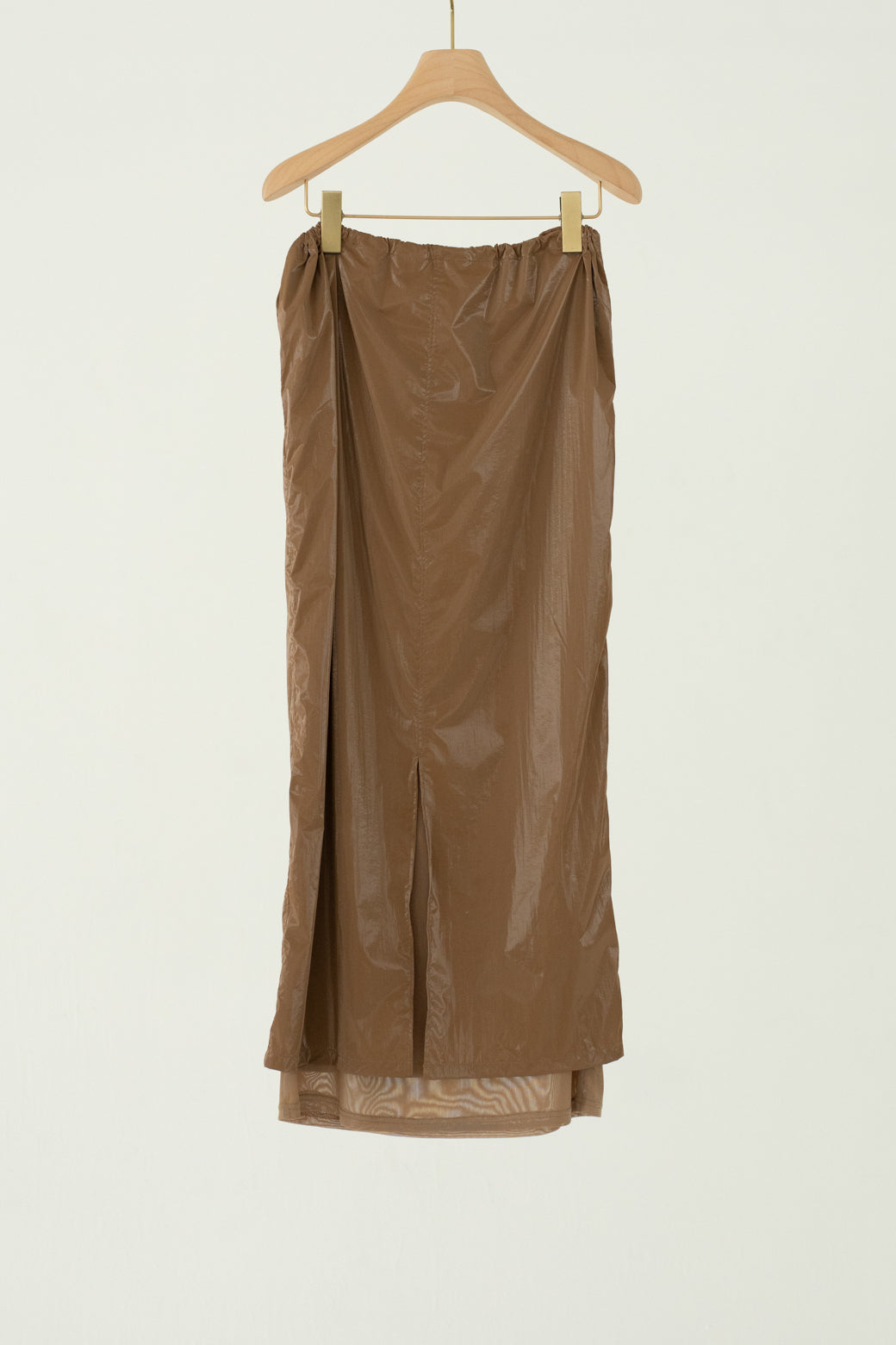 Plastic Fabric Layerd Skirt (ls62574S)