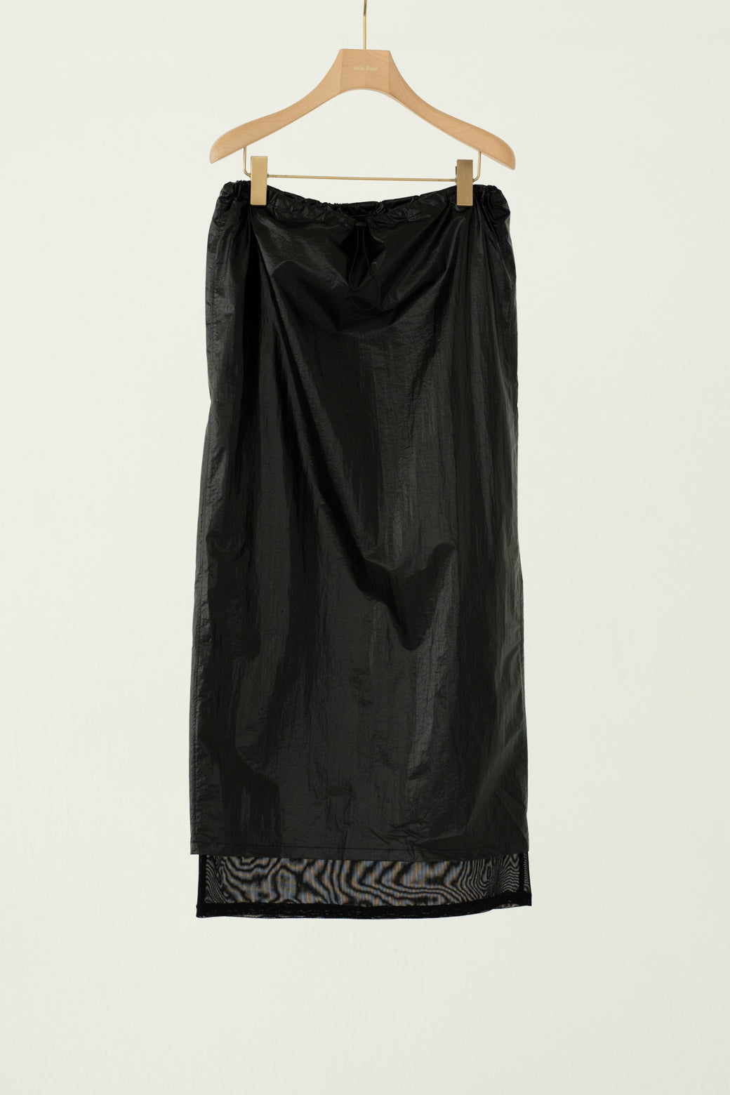 Plastic Fabric Layerd Skirt (ls62574S)