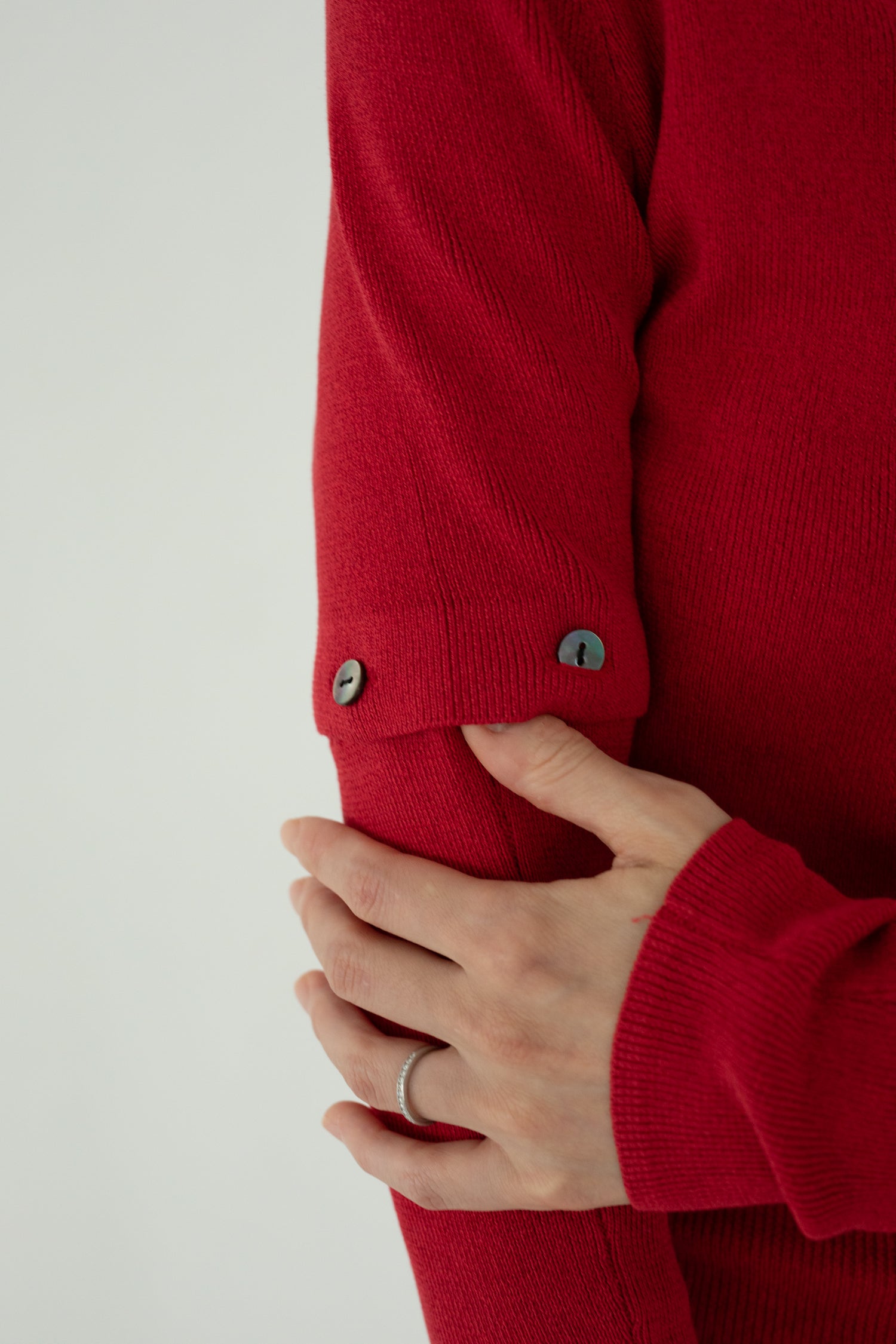 【展示会/後】Cotton Rib Knit Detachable Cardigan (ls62577K) ¥22,000-