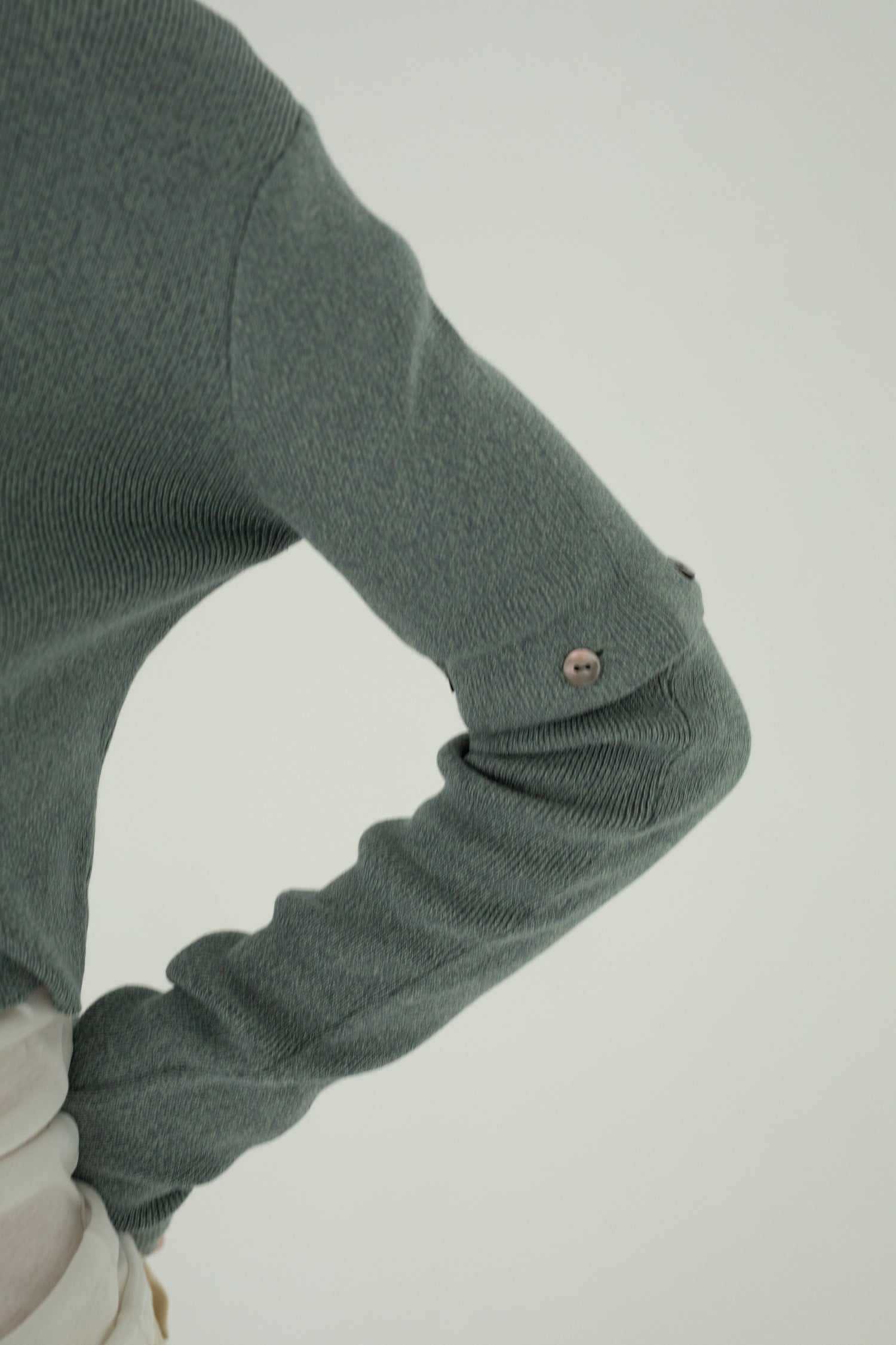 【展示会/後】Cotton Rib Knit Detachable Cardigan (ls62577K) ¥22,000-