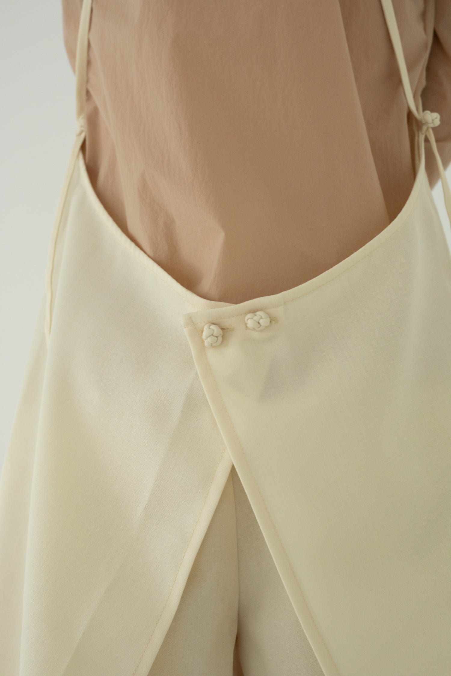 【展示会/後】Wool Mix Apron Dress (ls62579D) ¥38,500-