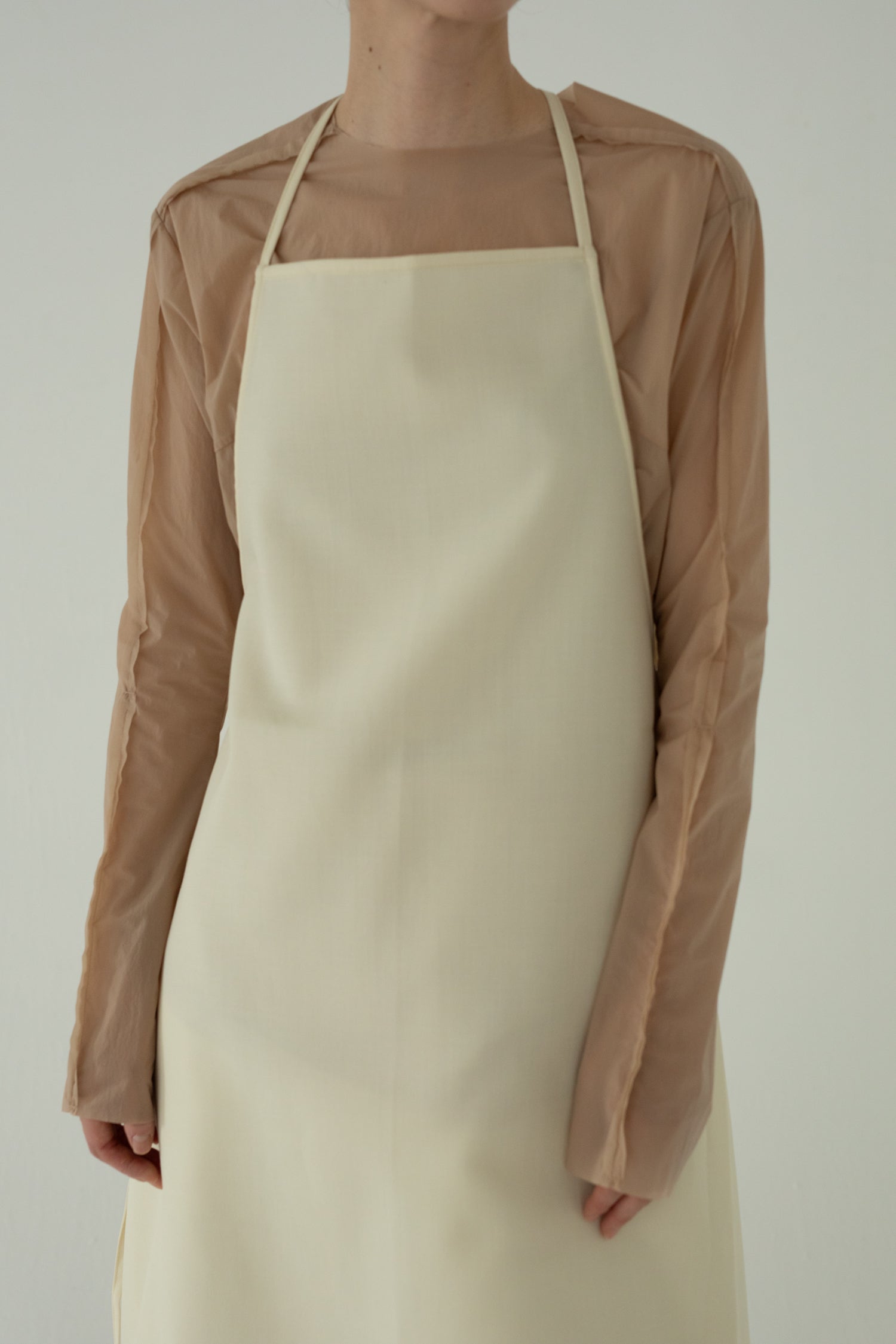 【展示会/後】Wool Mix Apron Dress (ls62579D) ¥38,500-