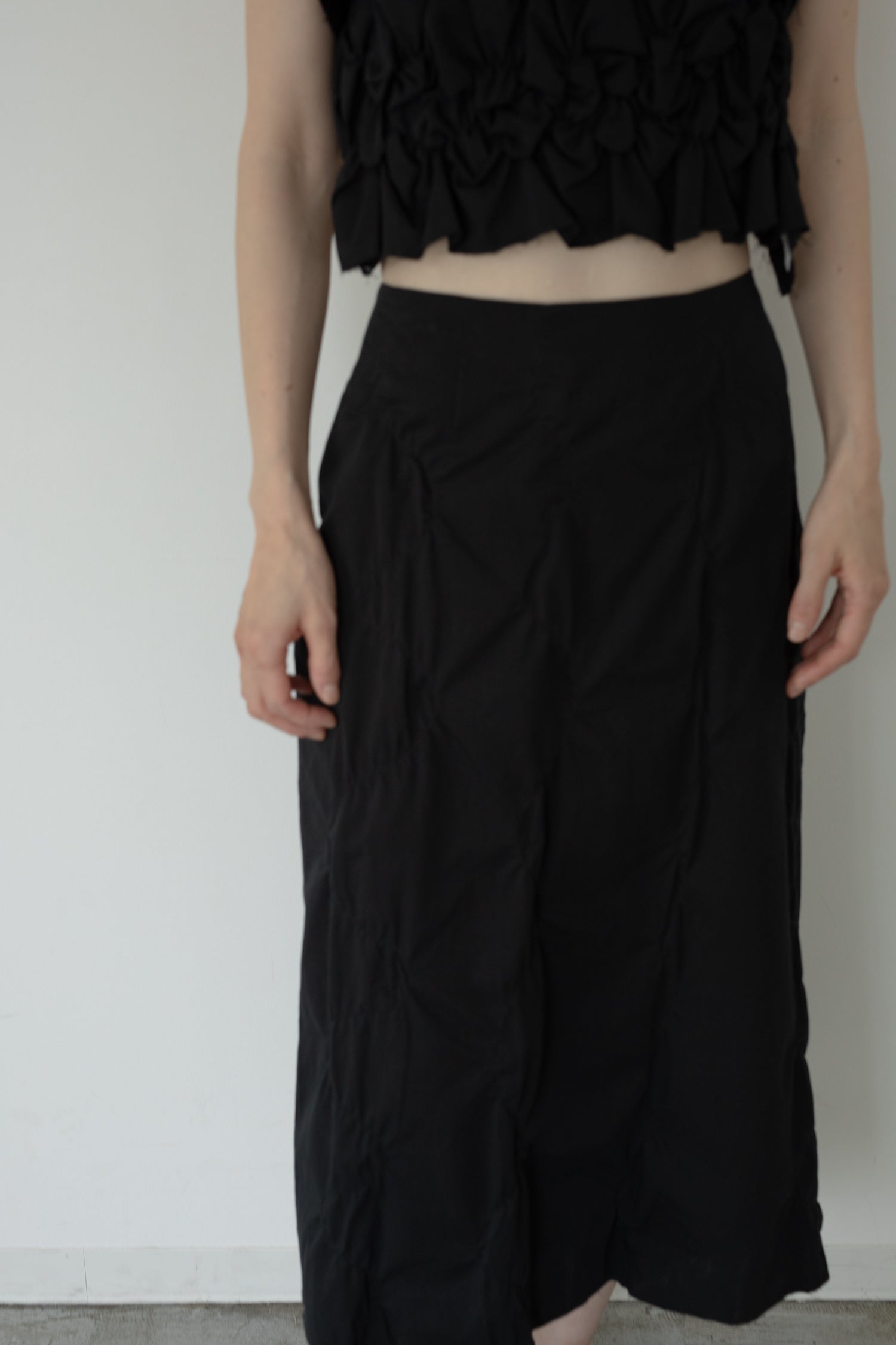 【展示会/後】Organic Cotton Stitching Skirt (ls62585S) ¥30,800-