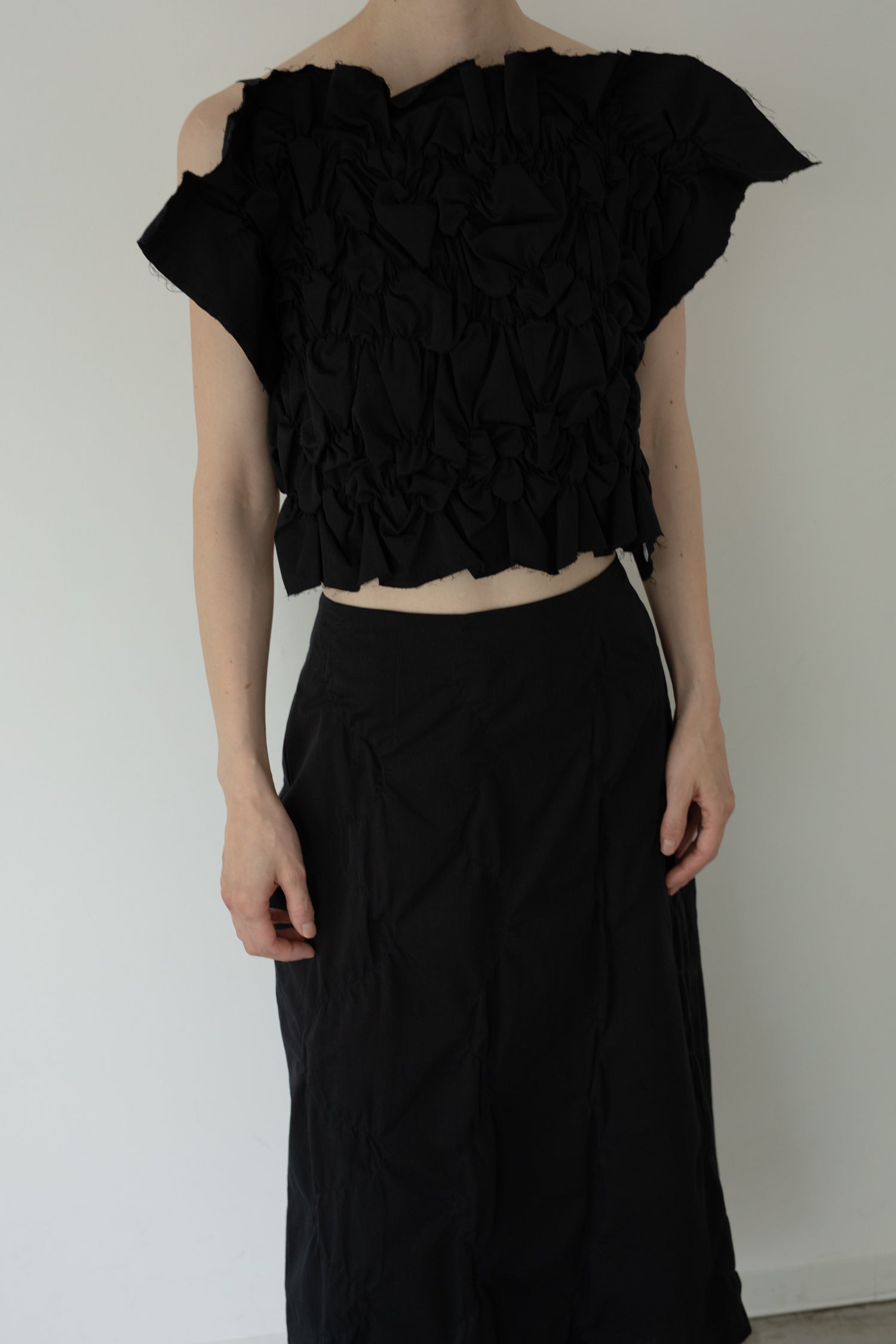 【展示会/後】Organic Cotton Stitching Skirt (ls62585S) ¥30,800-