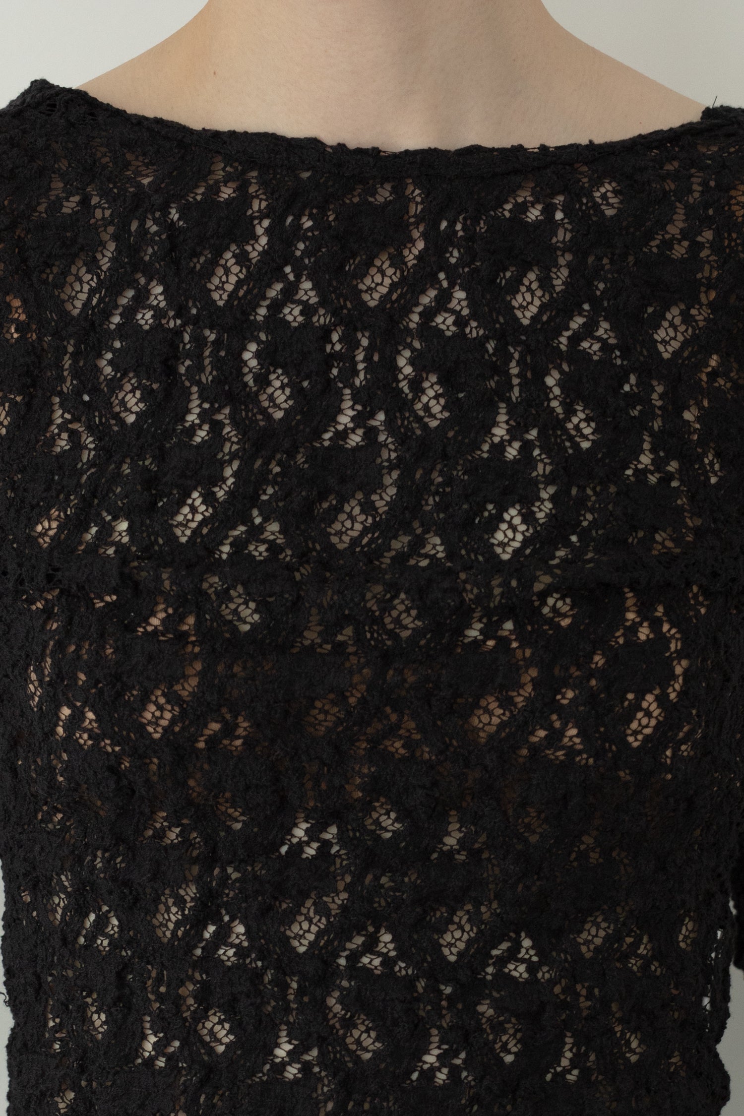 Cotton Shrink Lace 2way Top (ls62580T)