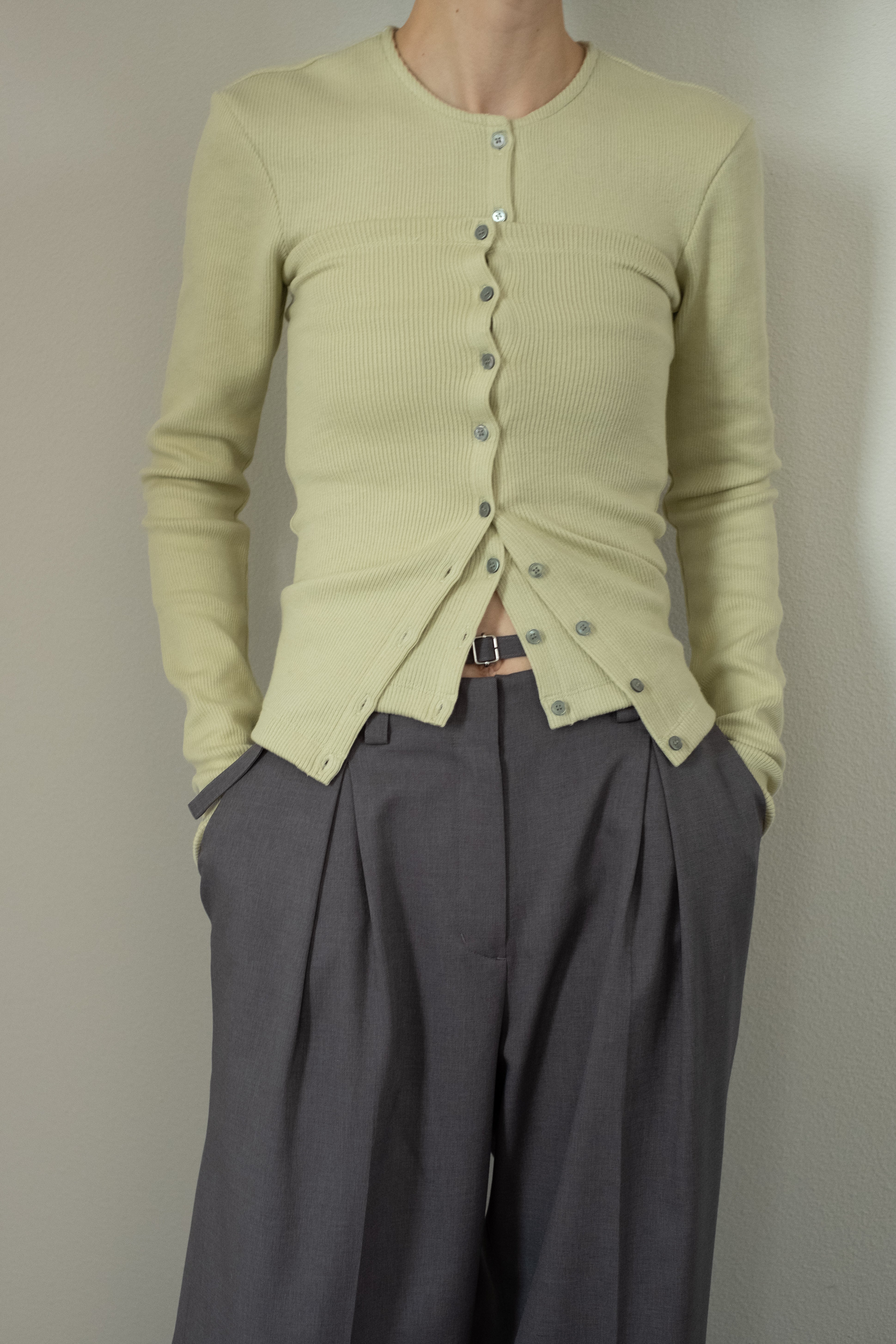 Tight Hem Button Tube (ls52529T)