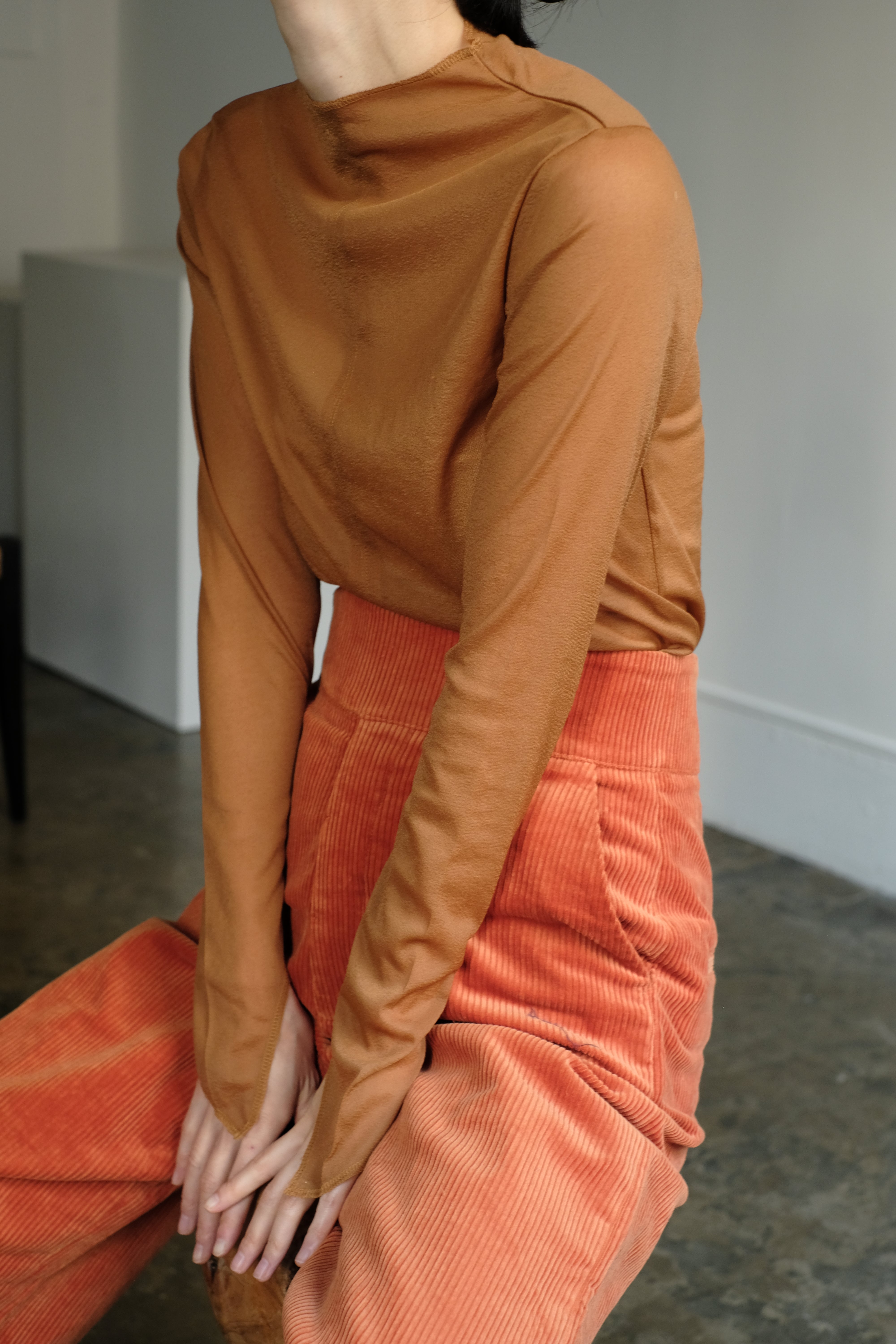 Sheer Fitted Tops(ls137T)