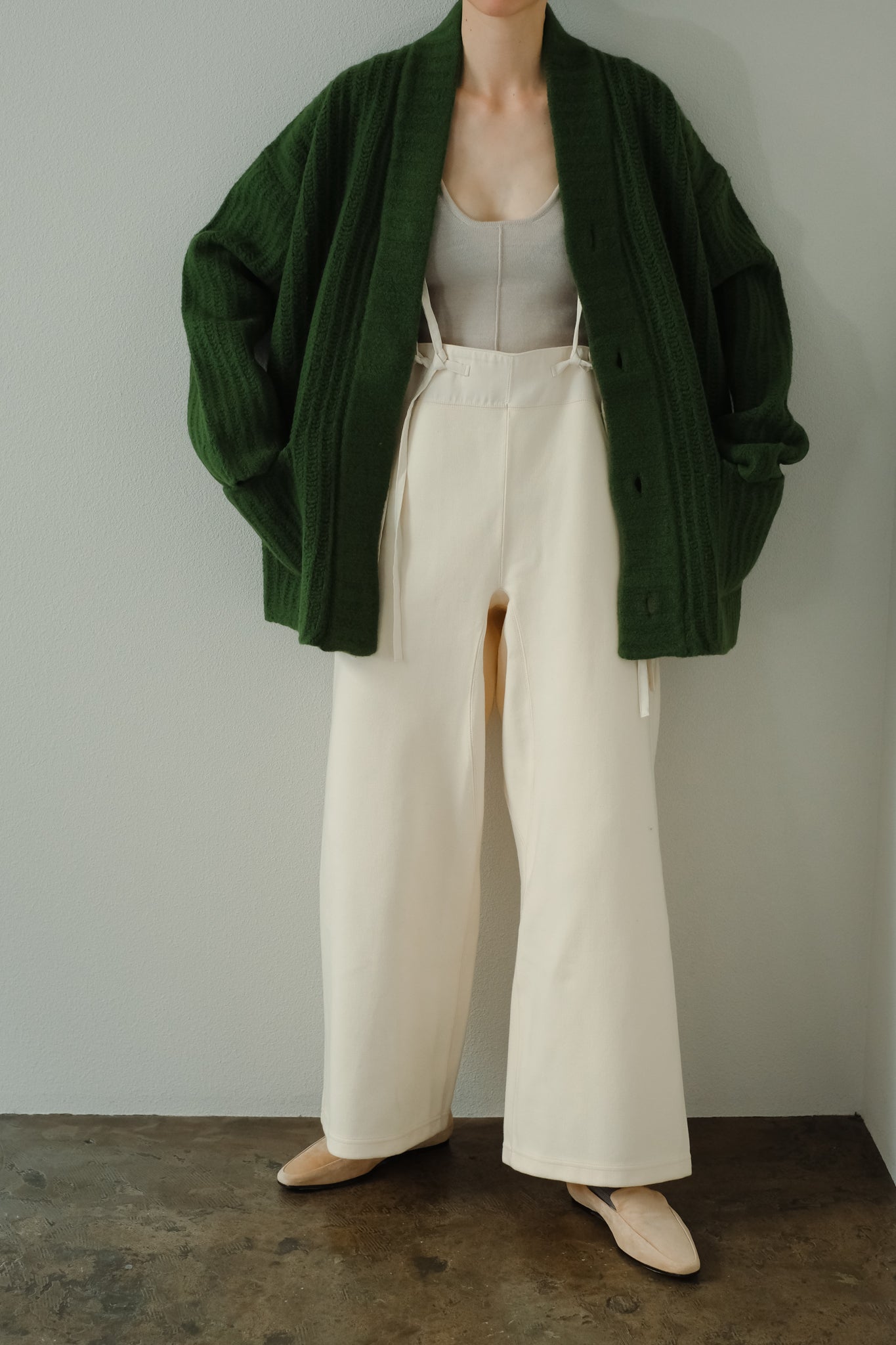 Extra Fine Merino Wool Boucle Yarn Cardigan(ls34401K)