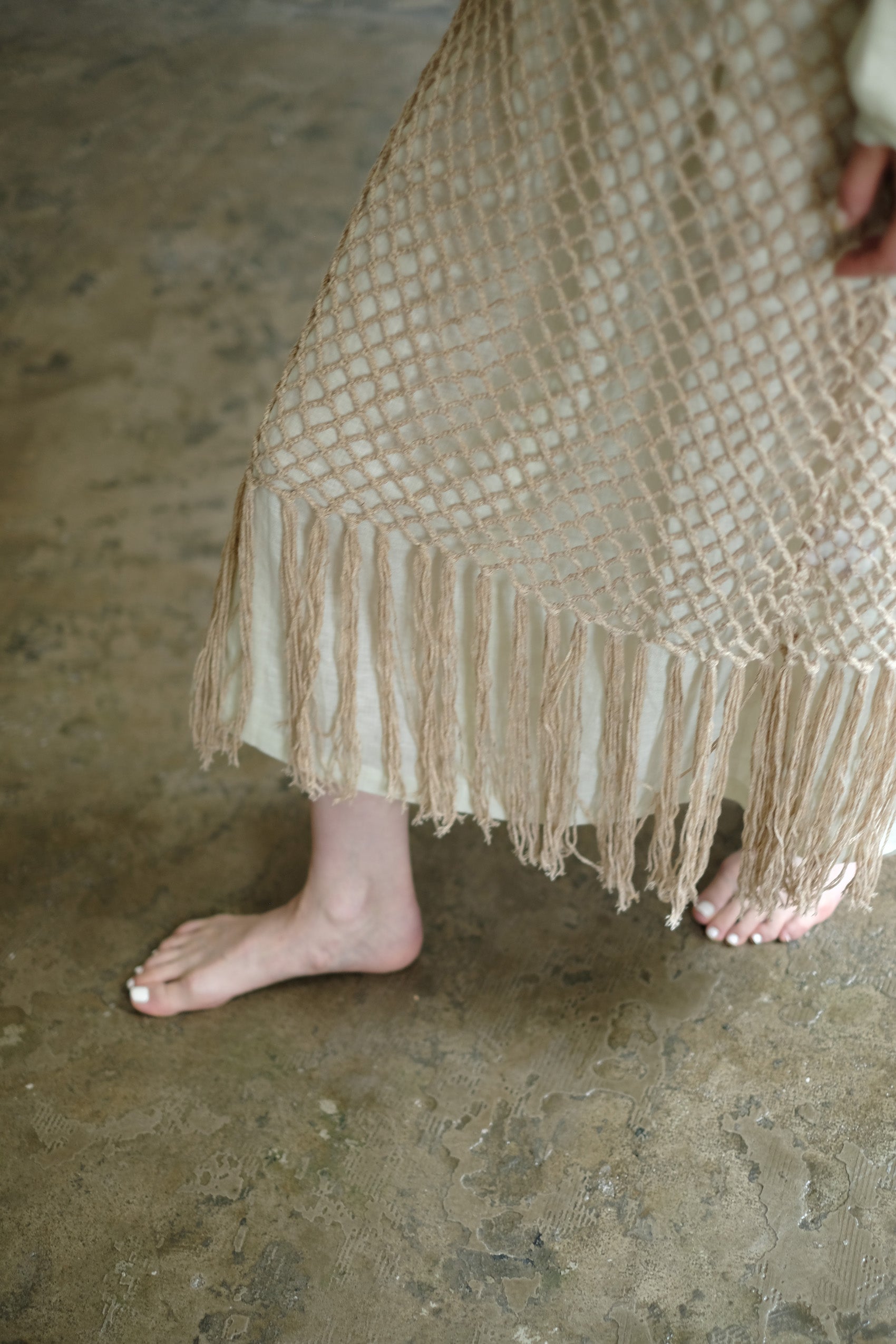 Handmade Macrame Knit Dress(ls087)