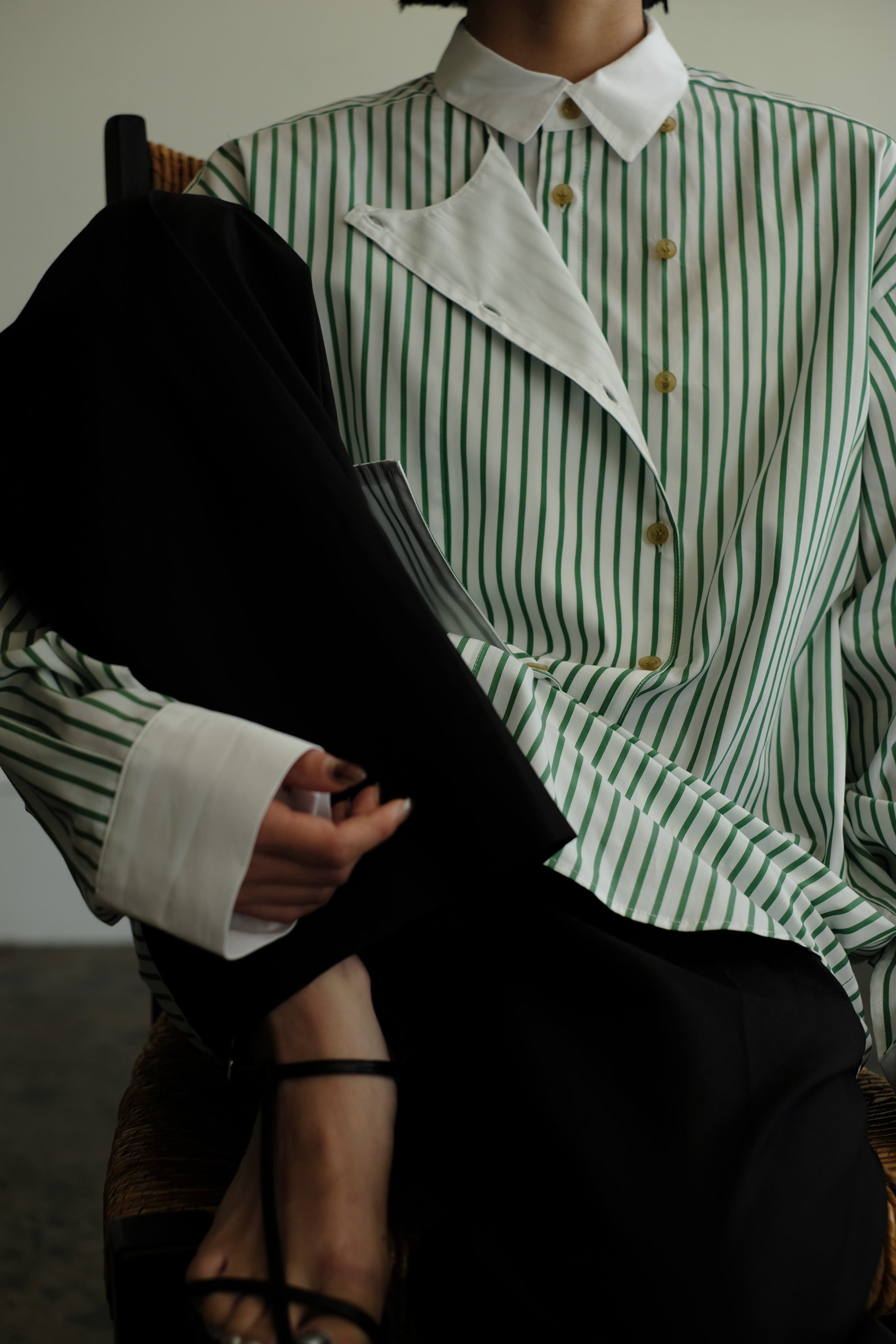 Double Front Dress Shirt(ls24341T)