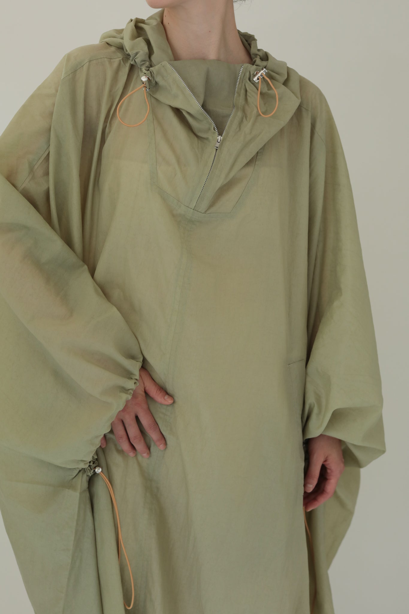 Hoodie Big Nylon Mantle(ls160J)